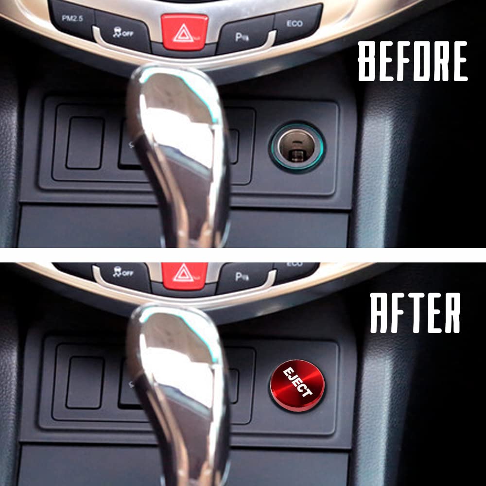 12V Aluminum Dustproof Car Lighter Plug with Nitrous Button - Anodized Red Replacement Accessory for Vehicle Decoration | Perfect for Car Enthusiasts & Custom Rides (No Smoking Design)