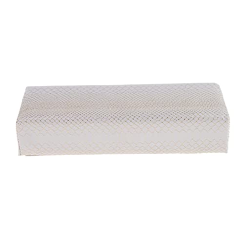 Siah Pro Nail Art Manicure Cushion Pillow - Soft Hand & Wrist Support for Nail Technicians - White Ergonomic Arm Rest for Salon, Spa & Home Manicures