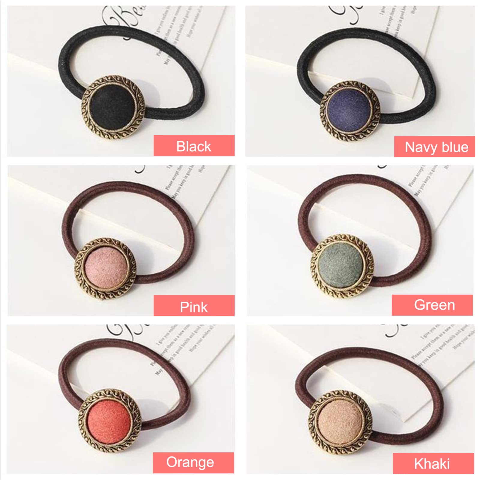 Women's Elastic Hair Bands - 12 Pack Stretchable Ponytail Holders for Thick Hair, Rope Bracelet Style Hair Accessories for Ladies & Girls | Perfect for Workouts, Office, and Everyday Hairstyles