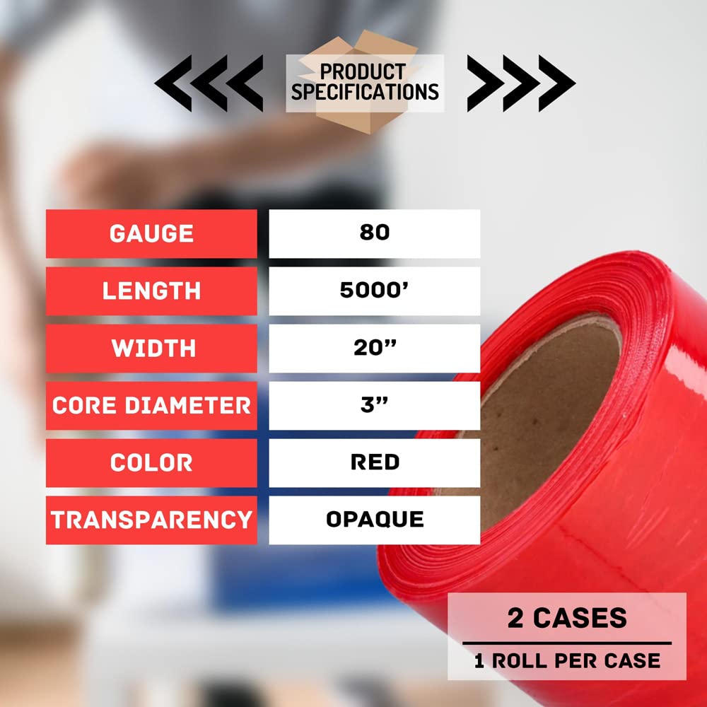 PSBM Red Machine Stretch Wrap - 2 Pack (20