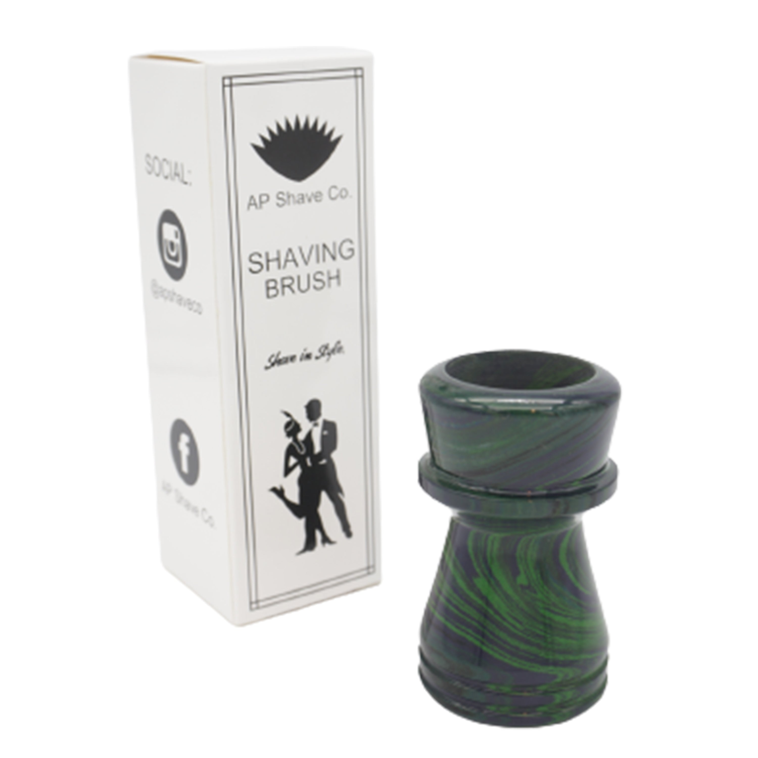 Premium Joker Ebonite Handmade Shaving Brush Handle - Fits 28mm & 30mm Knots - Perfect for Wet Shaving & Grooming Gifts for Men