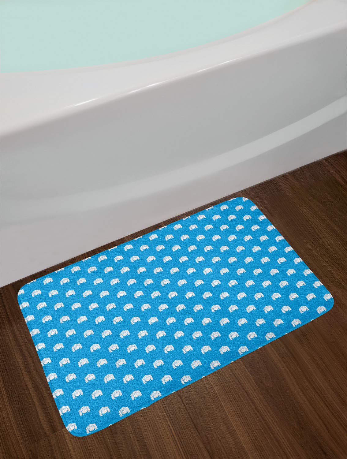 Ambesonne Plush Non-Slip Bath Mat with Crown & Cleopatra Design - 30.2