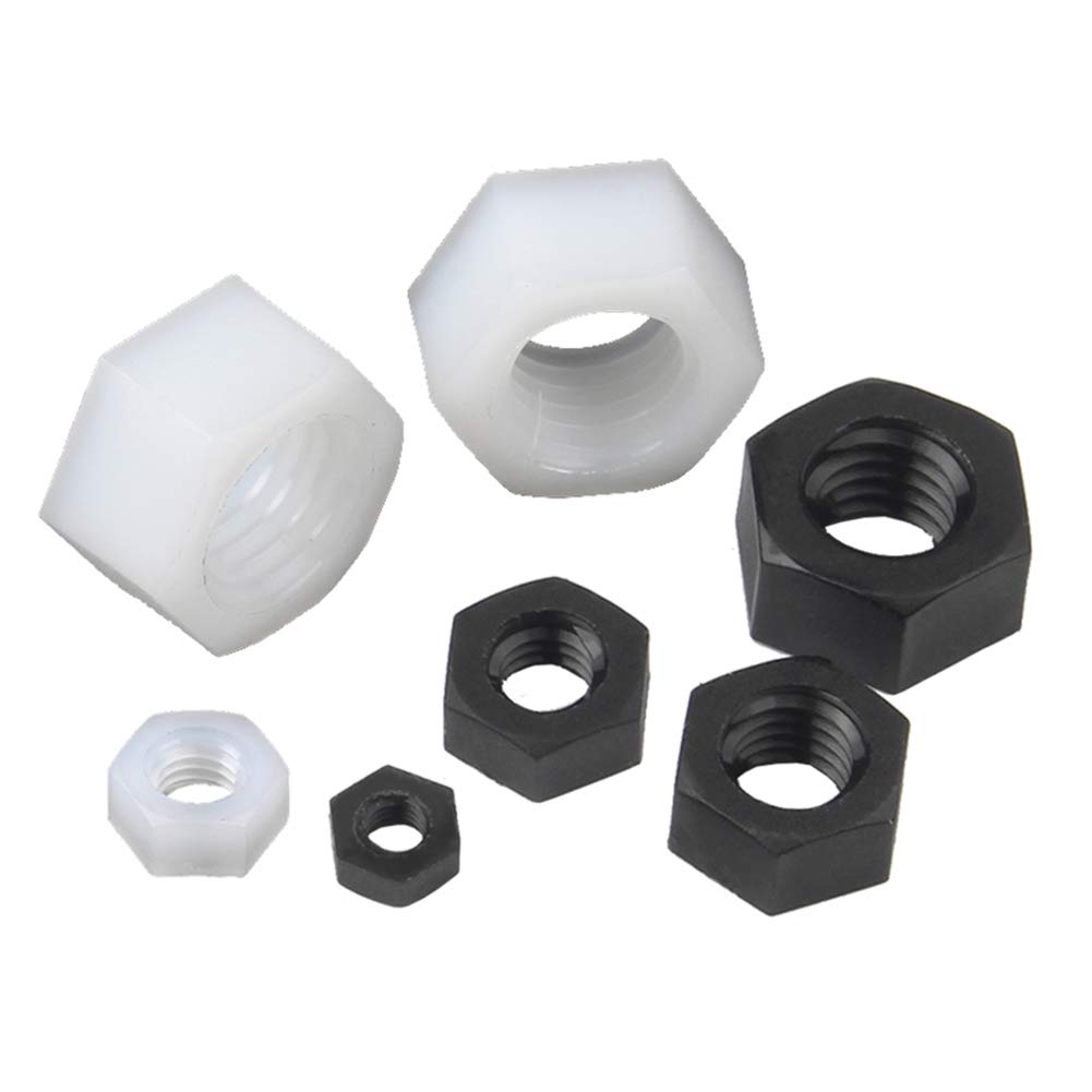 High-Quality M6 Nylon Hex Lock Nuts - Metric Thread Hexagon Head Fasteners for Automotive, Machinery & DIY Projects - Durable Anti-Loose Hardware Solution