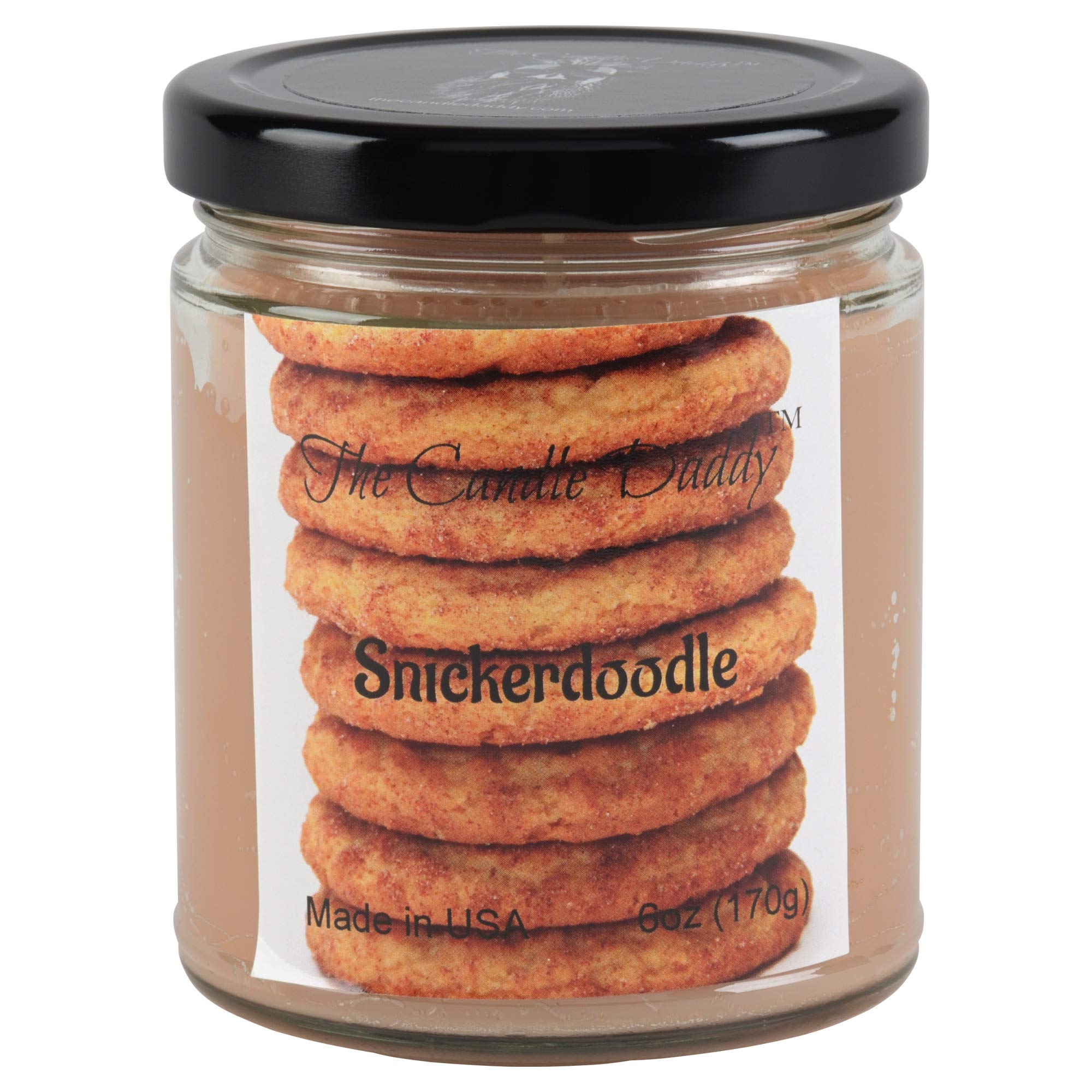 The Candle Daddy 6oz Aromatherapy Jar Candle - Rich Snickerdoodle Scent, Handmade in USA | Perfect for Relaxation, Home Decor & Gift Giving