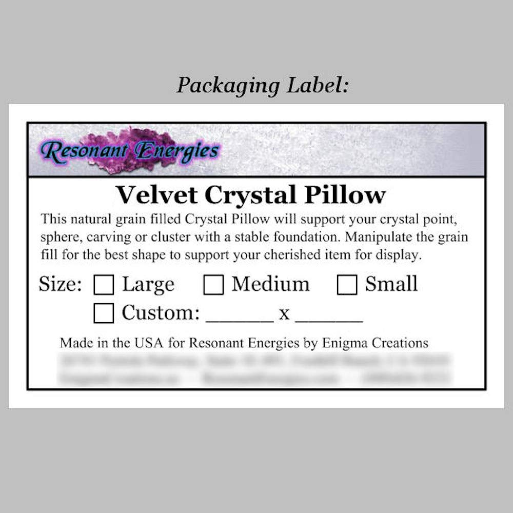 5.5 Inch Square Red Velvet Crystal Display Pillow - Premium Bean Bag Holder for Crystal Skulls, Spheres, Points & Clusters | Perfect for Home Decor, Meditation Spaces & Crystal Healing Practices (CPV4L)