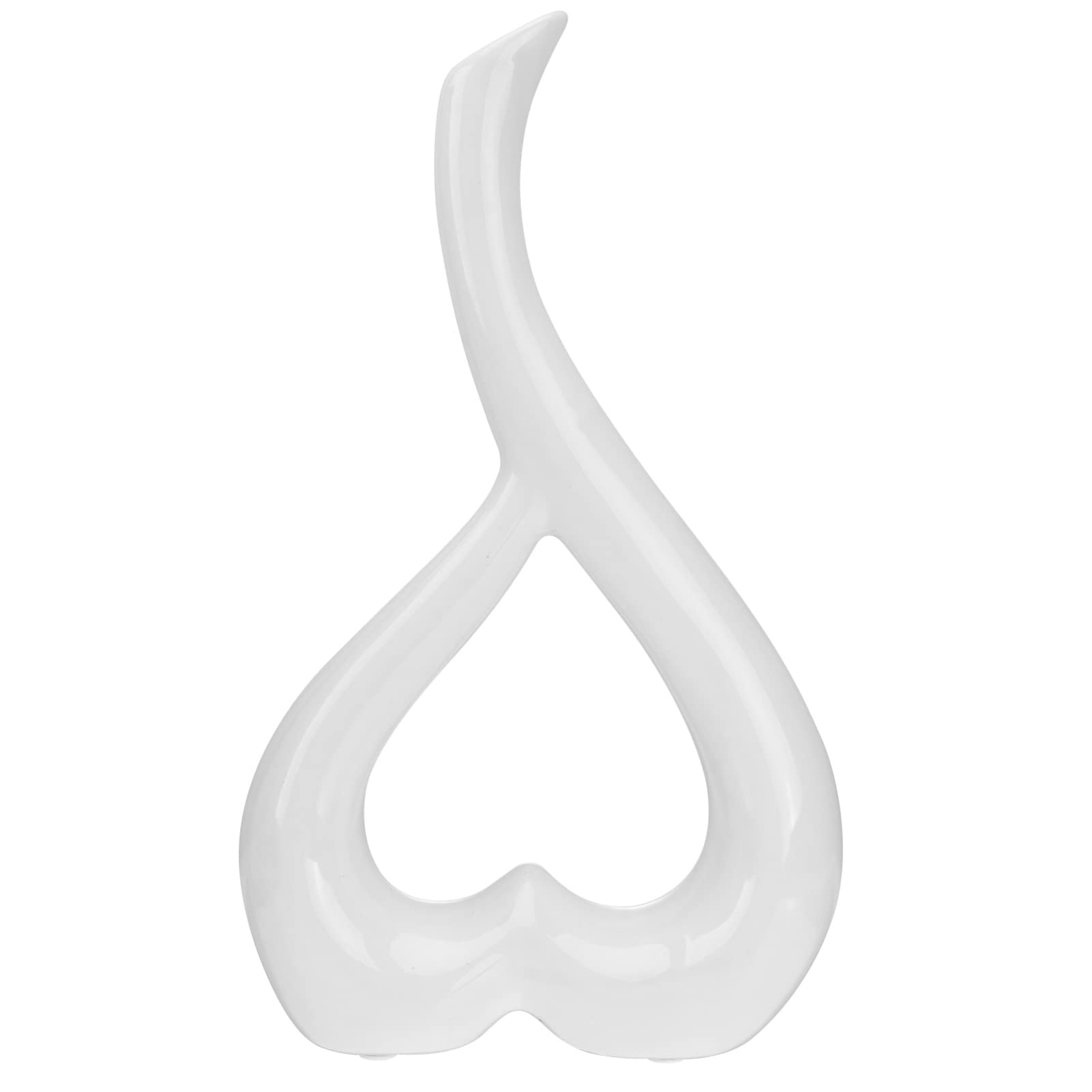 FAVOMOTO Heart Shaped Ceramic Vase - Elegant French Country Decorative Flower Vase for Home, Wedding, Party Decor | Perfect for Centerpieces, Bouquet Displays & Romantic Gift Giving