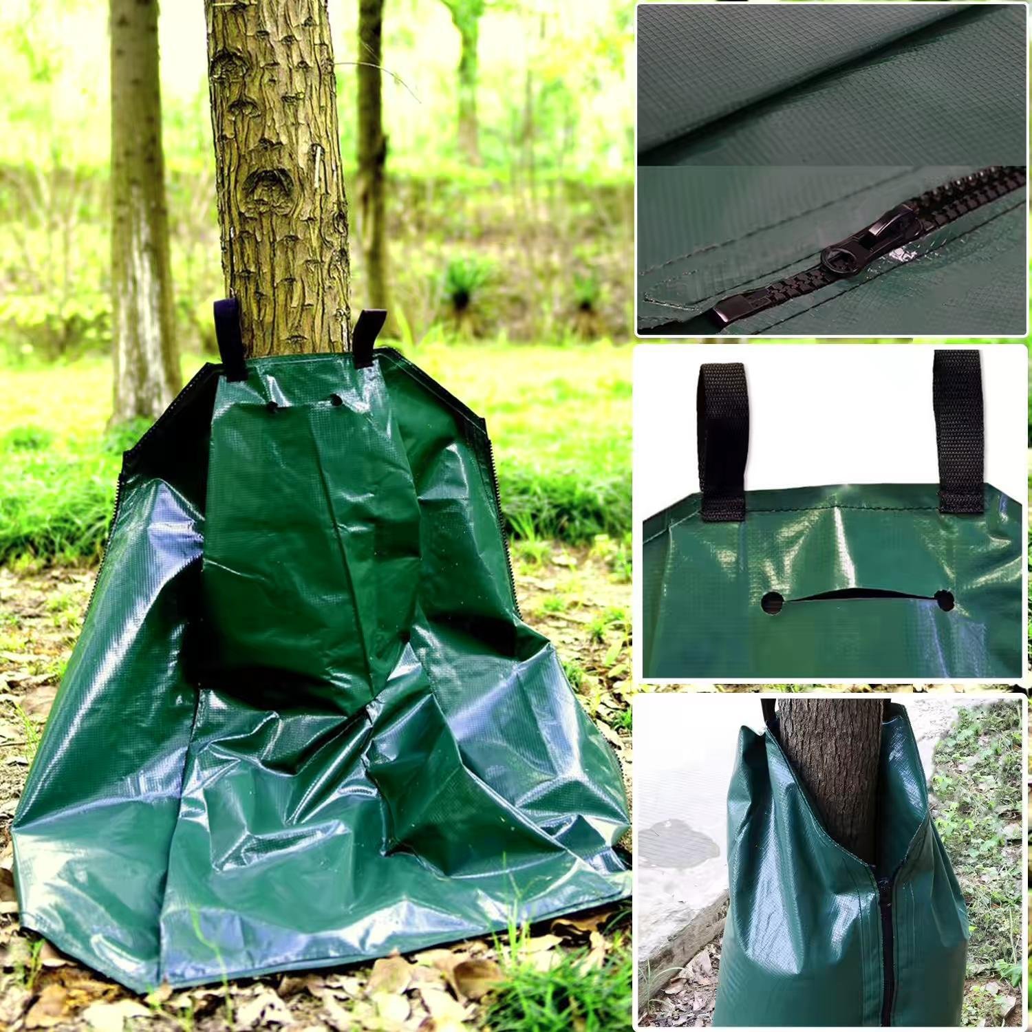 **15 Gallon Tree Watering Bags (5 Pack) – Durable PVC Slow Release Irrigation Drip Pouch with Zipper – 4-7 Hours Releasing Time – Perfect for Garden, Lawn & Plant Care**