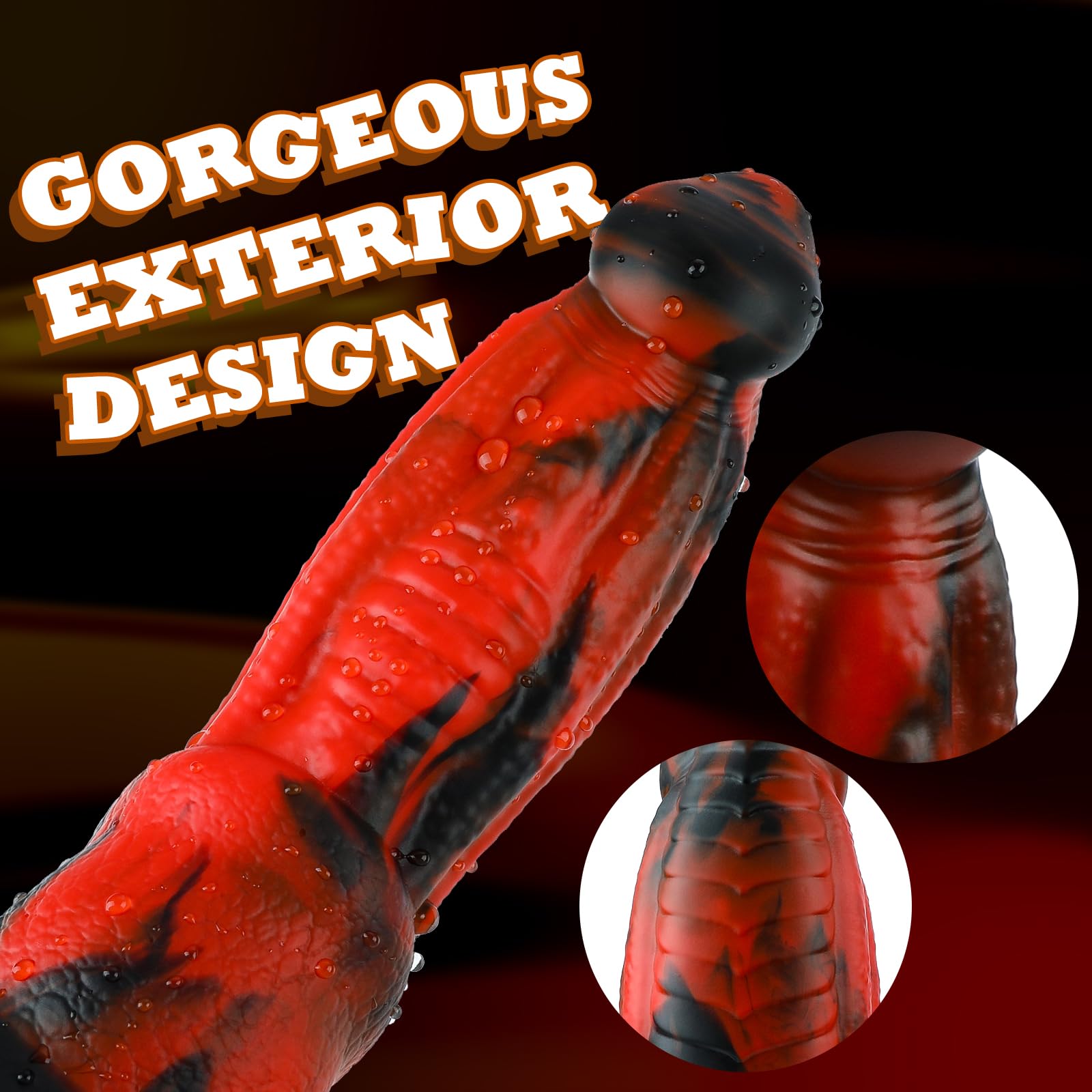 8.5 Inch Realistic Dragon Dildo for Women & Men - Fantasy Silicone Adult Toy with Strong Suction Cup, Anal Plug & Prostate Massager - Perfect for Solo Play, Couples Fantasy & BDSM Scenes