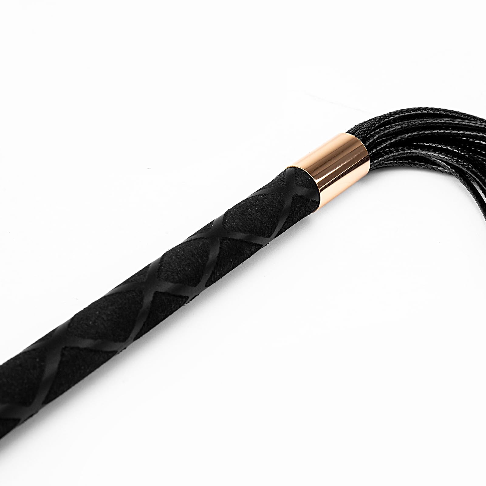 Premium Faux Leather BDSM Whip for Couples - Adult Bondage Flogger & Spanking Paddle for Sensual Play - Black S&M Toy for Roleplay, Fetish & BDSM Scenes - Perfect for Bedroom Fun & Sensual Exploration