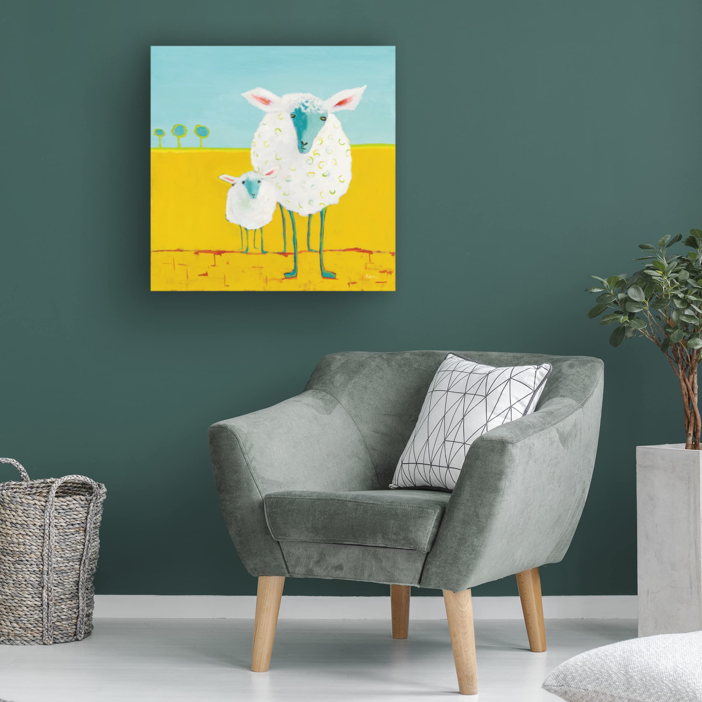 Trademark Fine Art 'Cabanas' by Phyllis Adams - Stunning Canvas Wall Art for Living Room, Bedroom & Office Decor