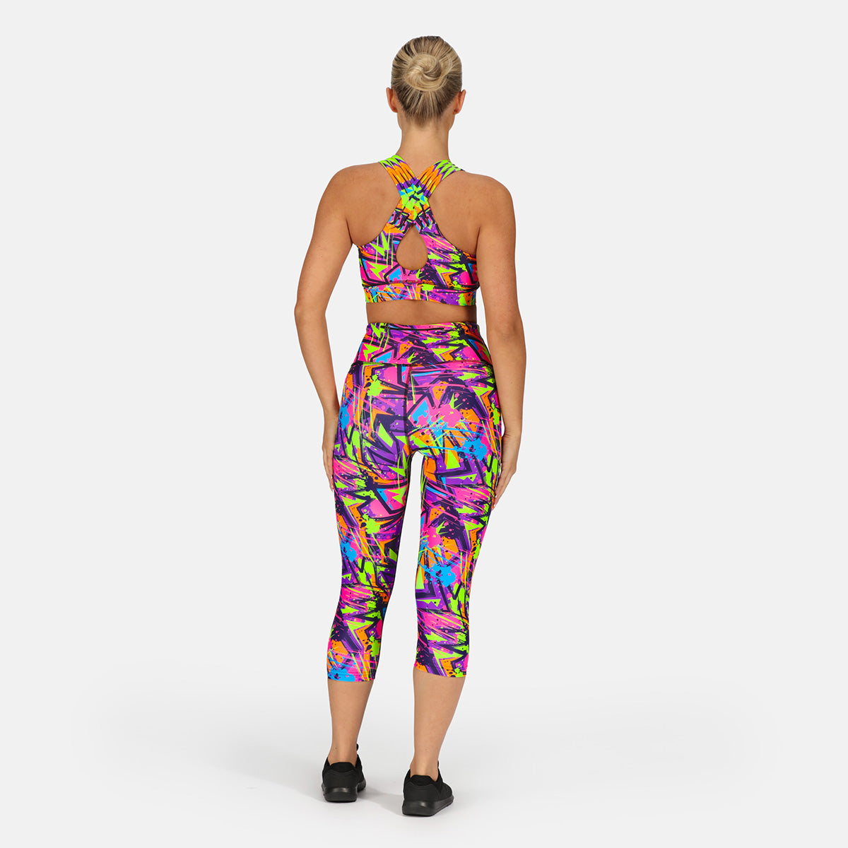 Trance Capri Pants - Women's High Waisted Yoga Pants for Workout, Lounge & Travel | Stretchy Comfortable Leggings for Yoga, Running & Everyday Wear