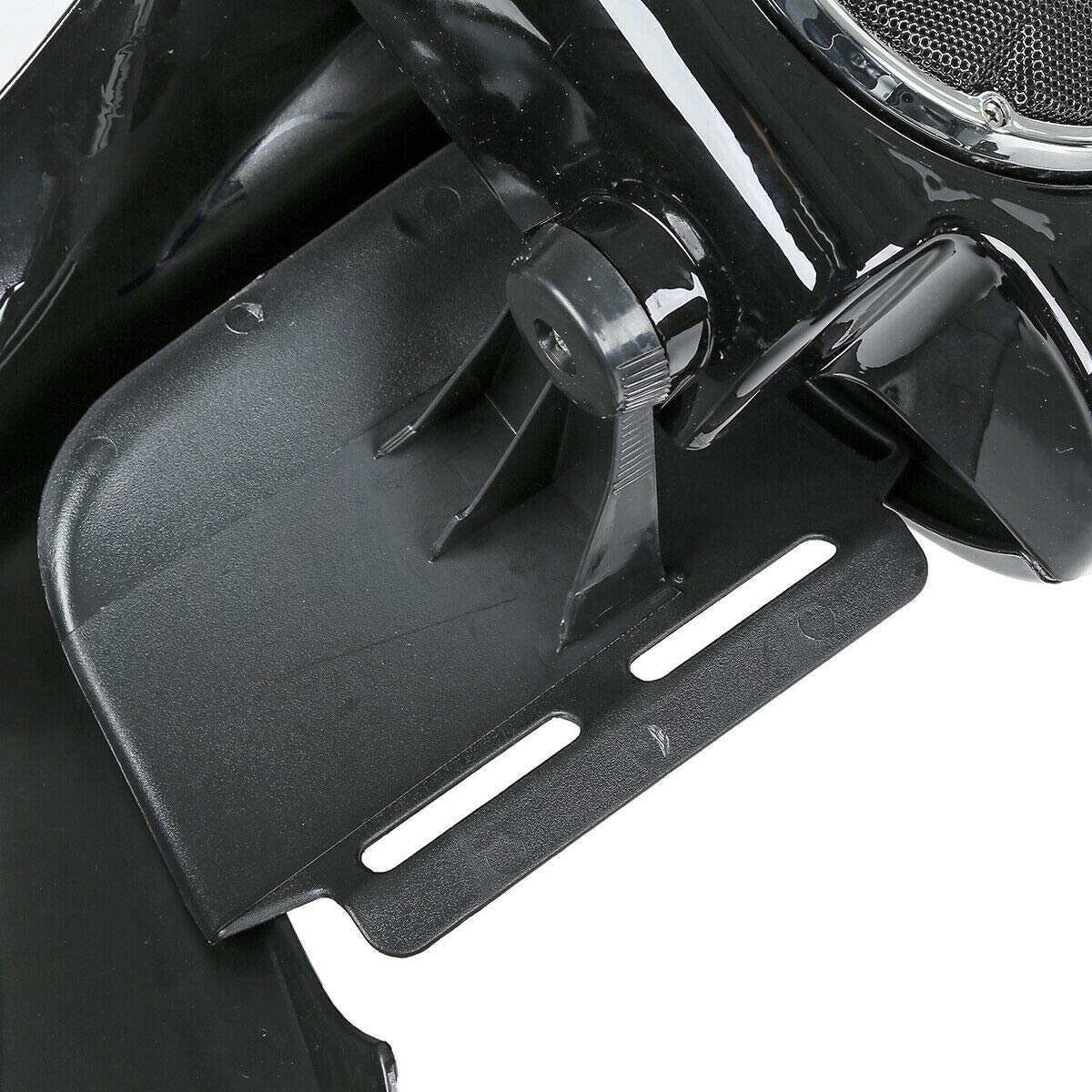TCMT Lower Vented Leg Fairing with 6.5'' Speaker Grills for Harley Touring Models - Road King, Road Glide, Street Glide, Electra Glide Ultra-Classic (1983-2013, Style D) - Perfect for Motorcycle Audio Upgrades & Wind Protection