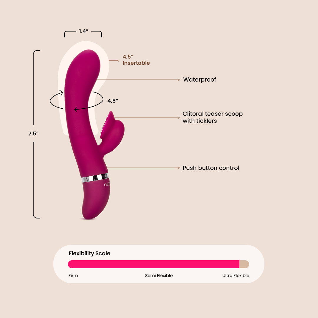 Foreplay Frenzy Climaxer - Premium Silicone Massager with Textured Clitoral Stimulator | Enhance Intimacy & Couples Play | Perfect for Sensual Massage & Foreplay