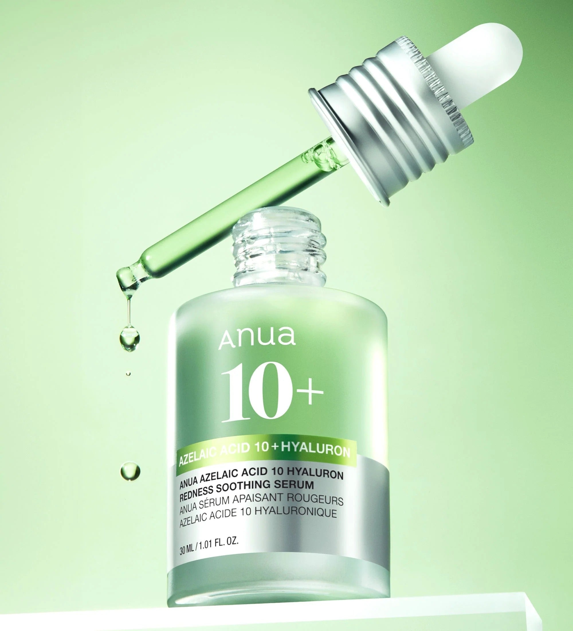 ANUA Azelaic Acid 10% Hyaluronic Acid Serum for Redness Relief & Soothing - 30ml Korean Skincare for Sensitive Skin & Rosacea Care - Perfect for Daily Calming Routine & Post-Treatment Recovery