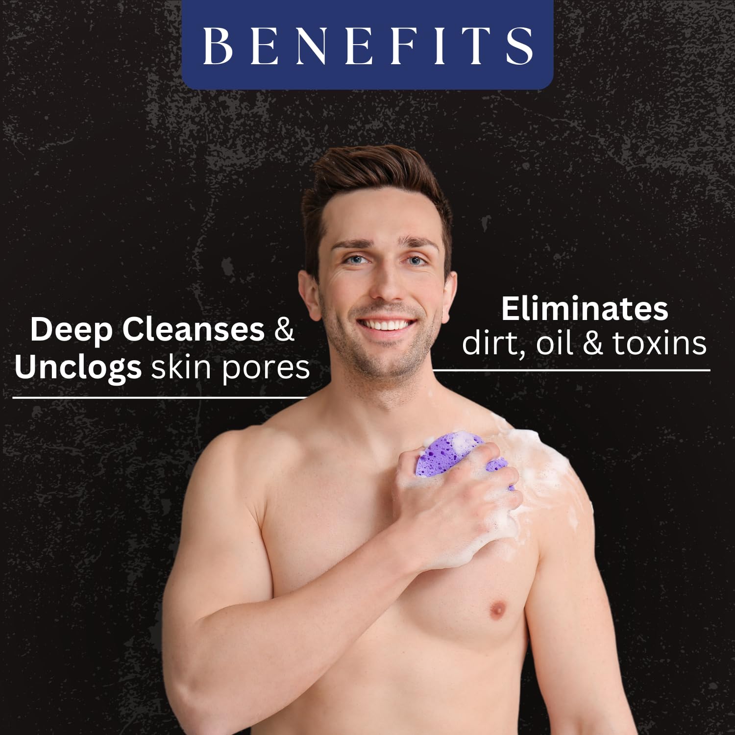 Organic Activated Charcoal Body Wash for Men - Sulfate & Paraben Free, Vegan & Cruelty Free - Deep Cleansing with Rice, Neem & Orange Extract - Controls Oil, Dirt & Pollution - 100ml - Perfect for Gym, Travel & Daily Detox