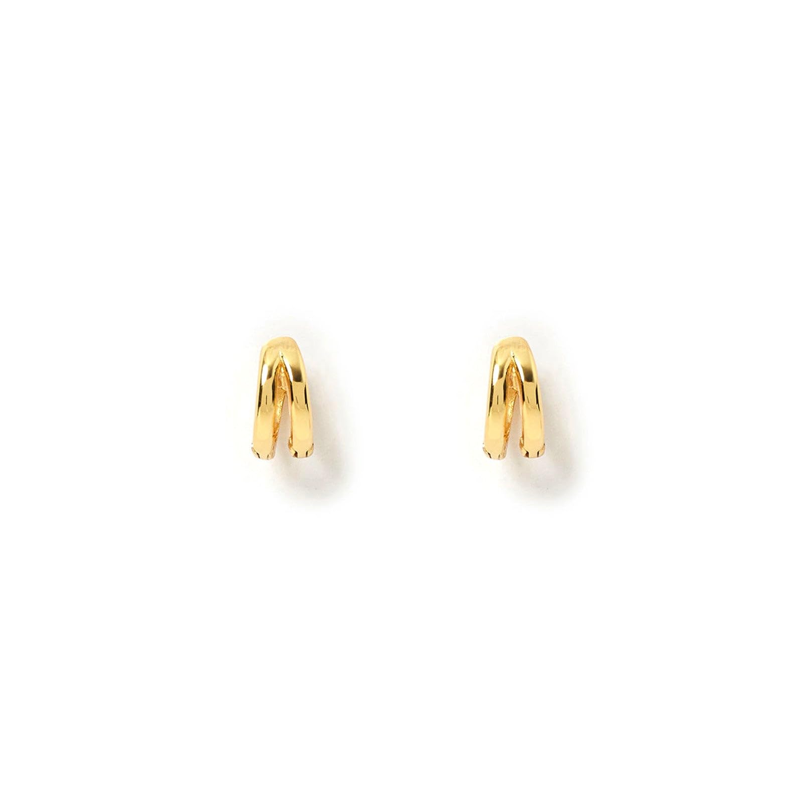 14K Gold Plated Huggie Hoop Earrings for Women - Trendy Stackable Hypoallergenic Cartilage Earrings with CZ Stones | Perfect for Multiple Piercings, Daily Wear & Gift Giving
