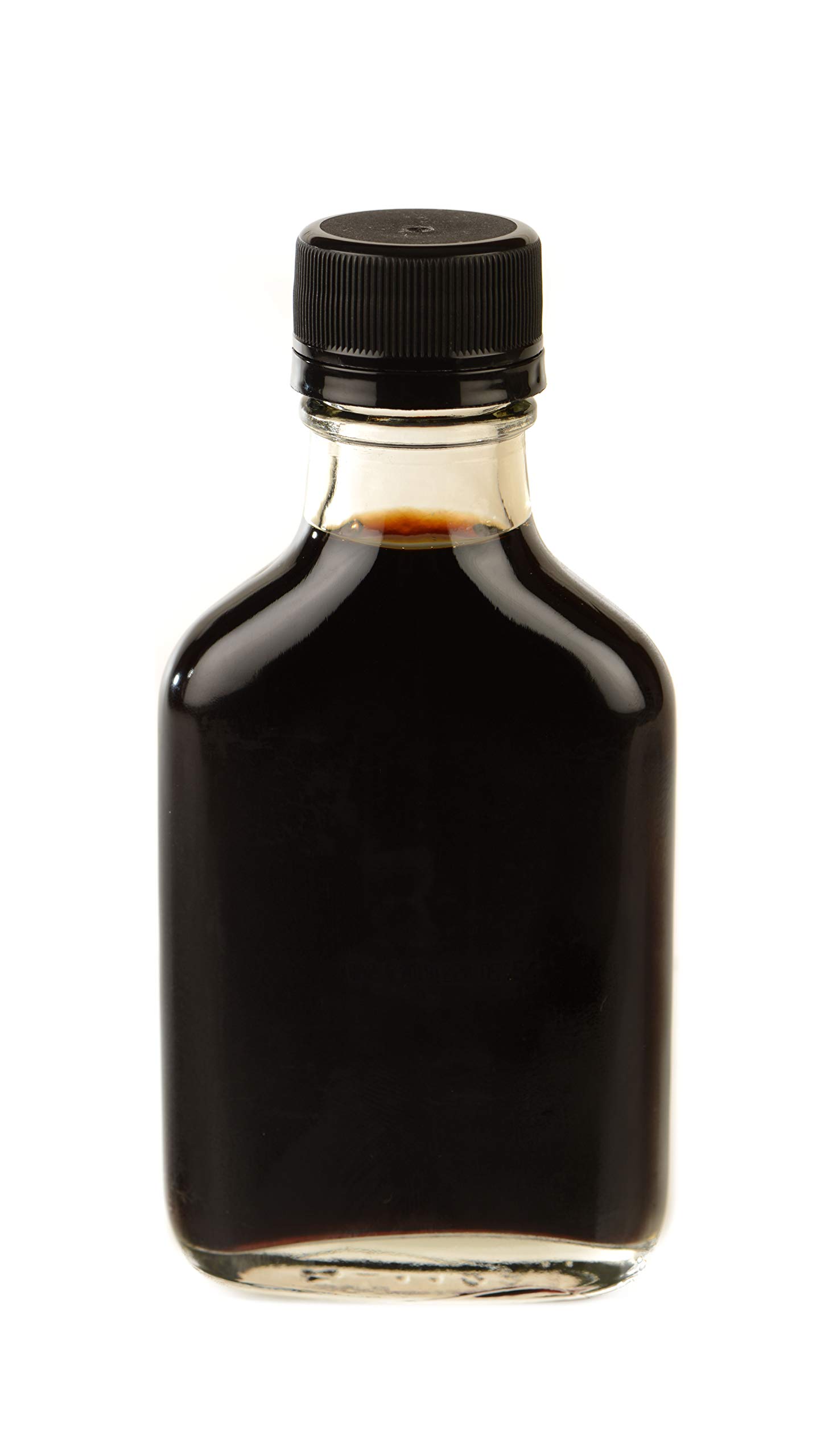 48 Pack 100ml Glass Flask Bottles with Black Tamper Evident Lids - Leak Proof Travel Flasks for Essential Oils, Liquor, Sauces & DIY Projects | Perfect for Home, Office, Travel & Gifts