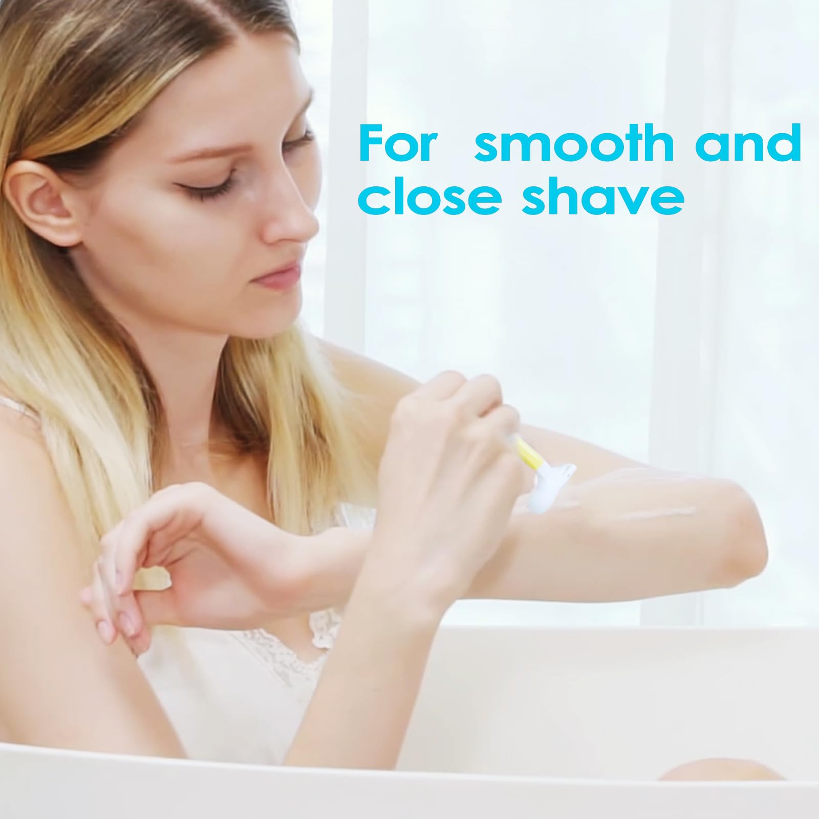 18 Count Disposable Razors for Women - 2 Blade Travel Razors for Smooth Hair Removal & Sensitive Skin Shaving (3 Packs of 6) | Perfect for Travel, Gym Bag & Home Use