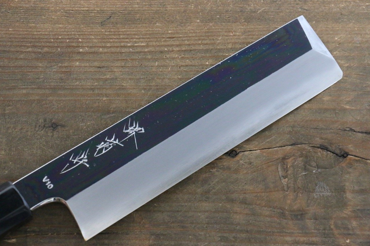 Premium Kikumori VG10 Japanese Usuba Chef Knife 180mm - Mirror Polished Blade for Sushi, Vegetables & Precision Cutting - Professional Kitchen & Home Cooking Essential