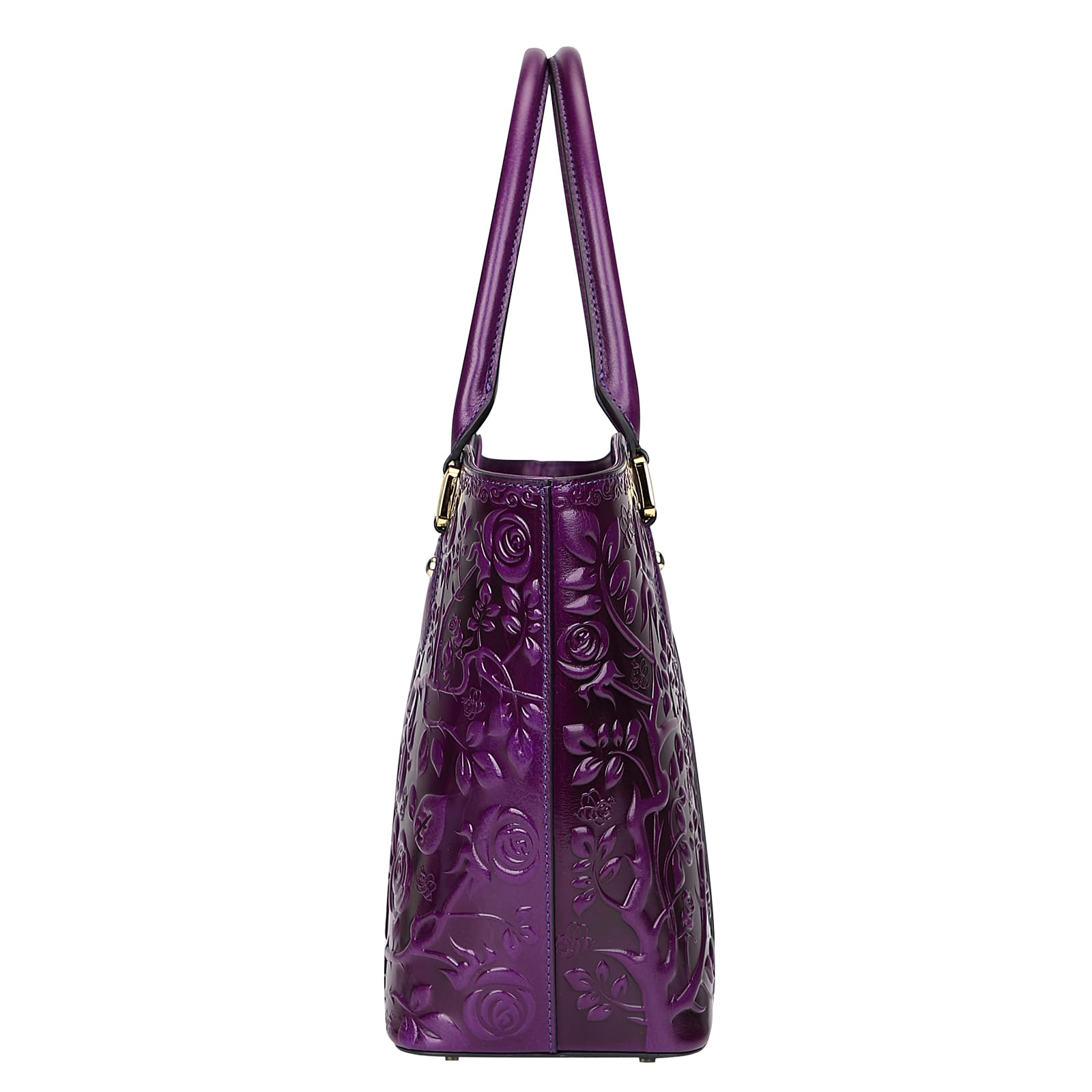PIJUSHI Women's Floral Print Designer Handbags - Elegant Top Handle Satchel Purse for Work, Travel & Everyday Use