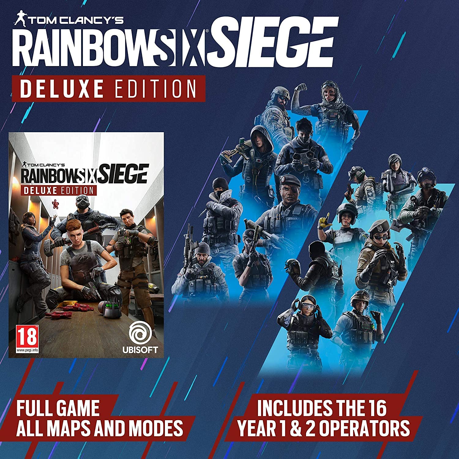 Tom Clancy's Rainbow Six: Siege - Deluxe Edition for PlayStation 5 | Tactical Shooter Game with Operators & Maps | Perfect for Competitive Multiplayer & Team Strategy Gaming