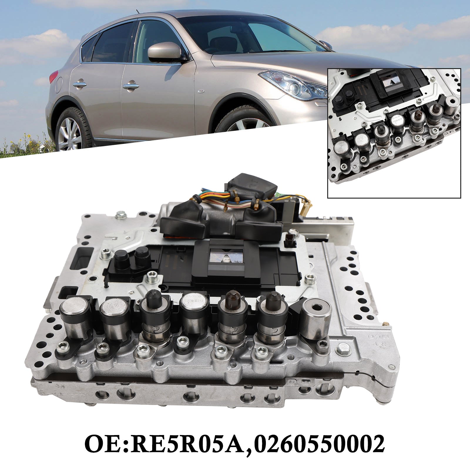 08 Infinite G37 V6 3.7L RE5R05A 0260550002 Valve Body Solenoid TCM Transmission Control Module - Compatible with 2008-2013 Infiniti G37 - Smooth Gear Shifting Solution for Automatic Transmissions