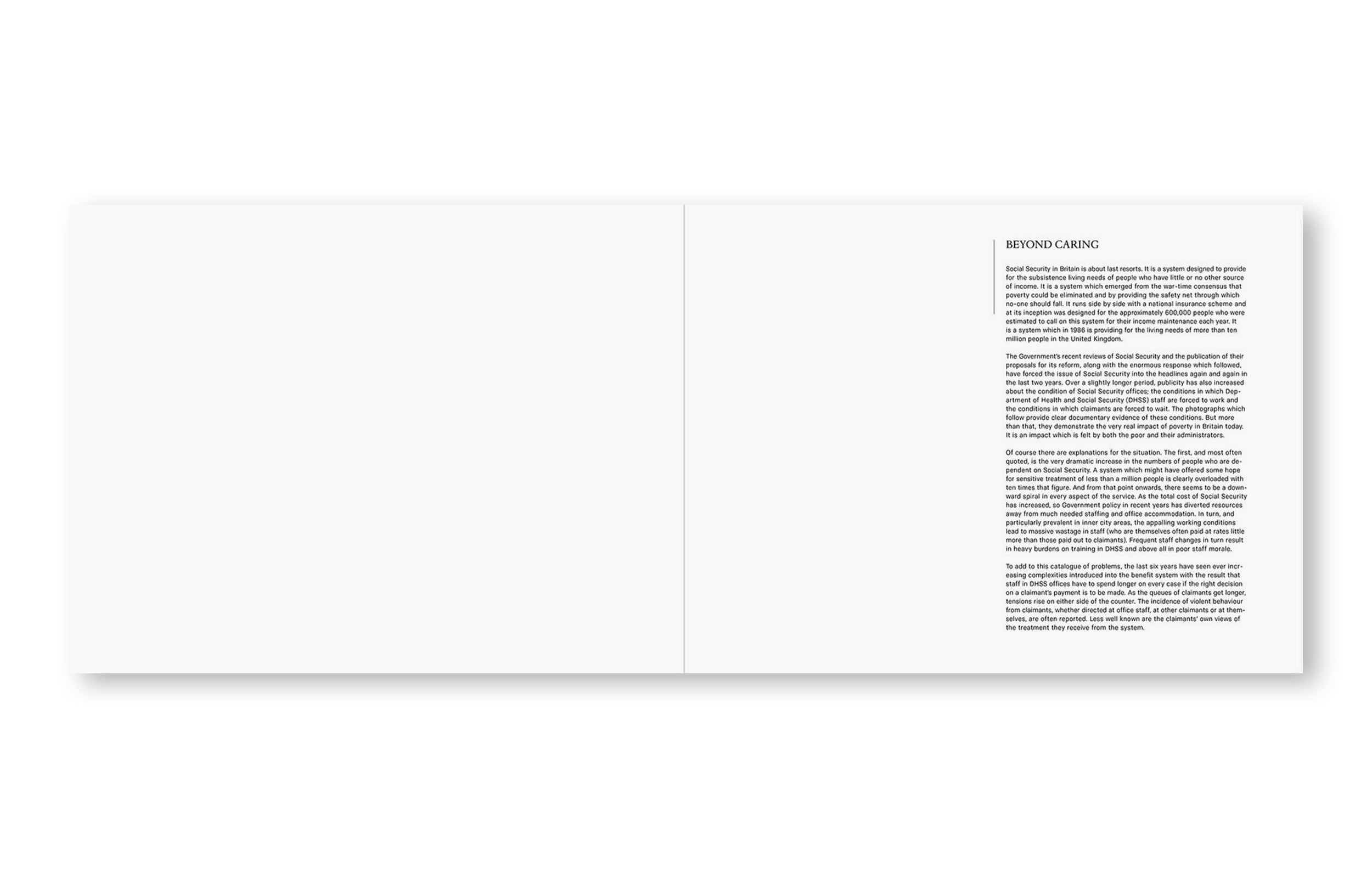 BEYOND CARING by Paul Graham - Signed First Edition Photography Book | Perfect for Art Collectors & Photography Enthusiasts