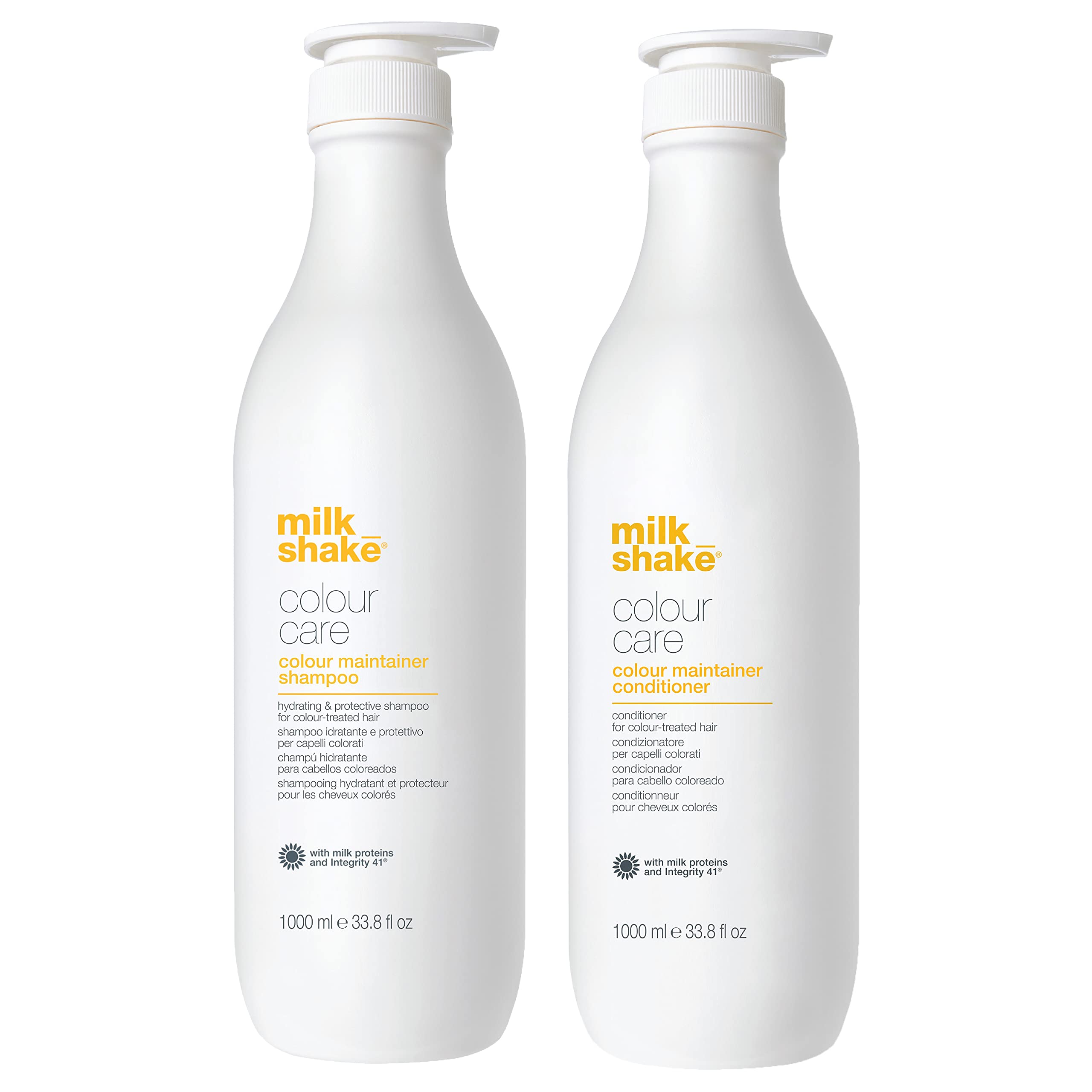 Milk Shake Color Maintainer Shampoo & Conditioner Set - 1000mL Each | Sulfate-Free Hair Care for Color-Treated Hair | Salon Quality for Vibrant, Long-Lasting Color | Perfect for Daily Use & Post-Color Treatment