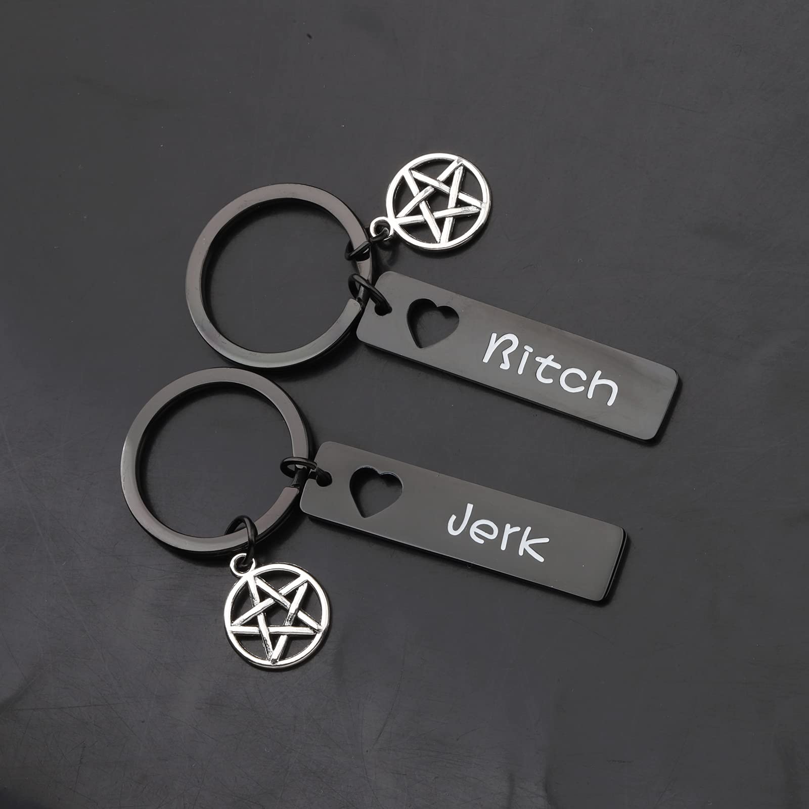 ENSIANTH SPN Jewelry Best Friend Keychain - Stylish Couple Keychain for Gifts, Parties, and Everyday Carry