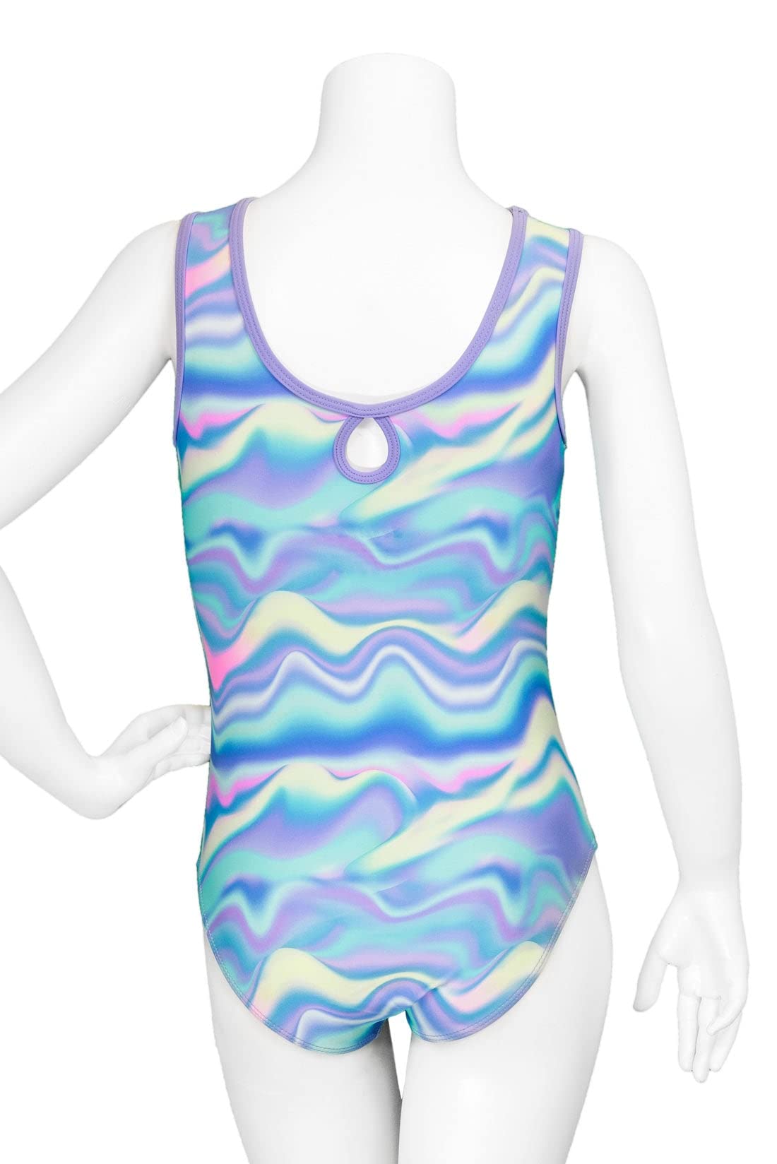 Destira Girls Gymnastics Leotards - Super Soft Cotton Candy Leotard with Matching Scrunchie for Dance, Cheer, Yoga & Performance | Perfect for Training, Competitions & Recitals