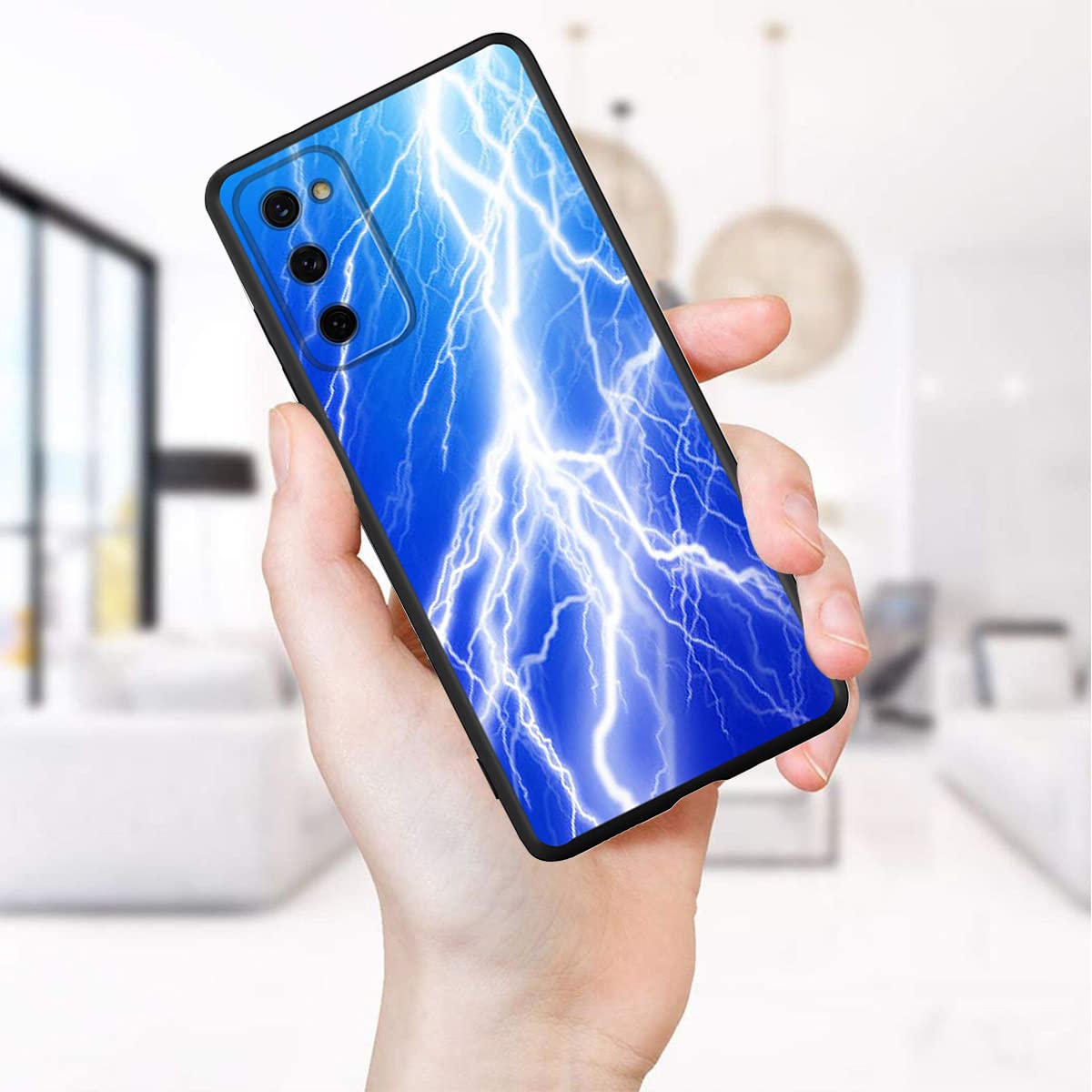 Samsung Galaxy S20 FE 5G Case with Lightning Bolt Design - Shock-Absorbent TPU Protective Phone Cover for Impact Protection - Perfect for Outdoor Activities, Sports & Daily Use