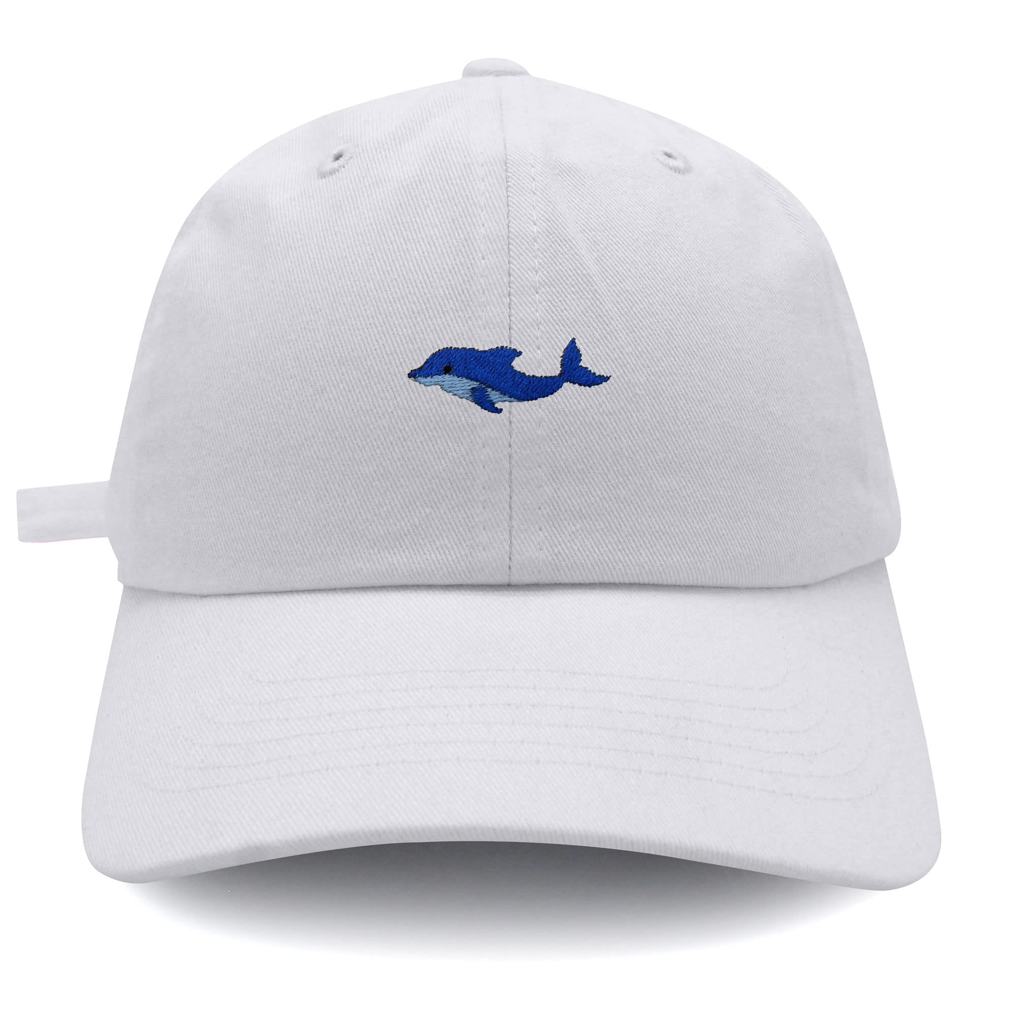 JPAK Embroidered Dolphin Baseball Cap - Soft Cotton Dad Hat for Men & Women | Ocean, Aquarium & Sea Animal Lover Gift | Perfect for Beach, Boating & Outdoor Activities