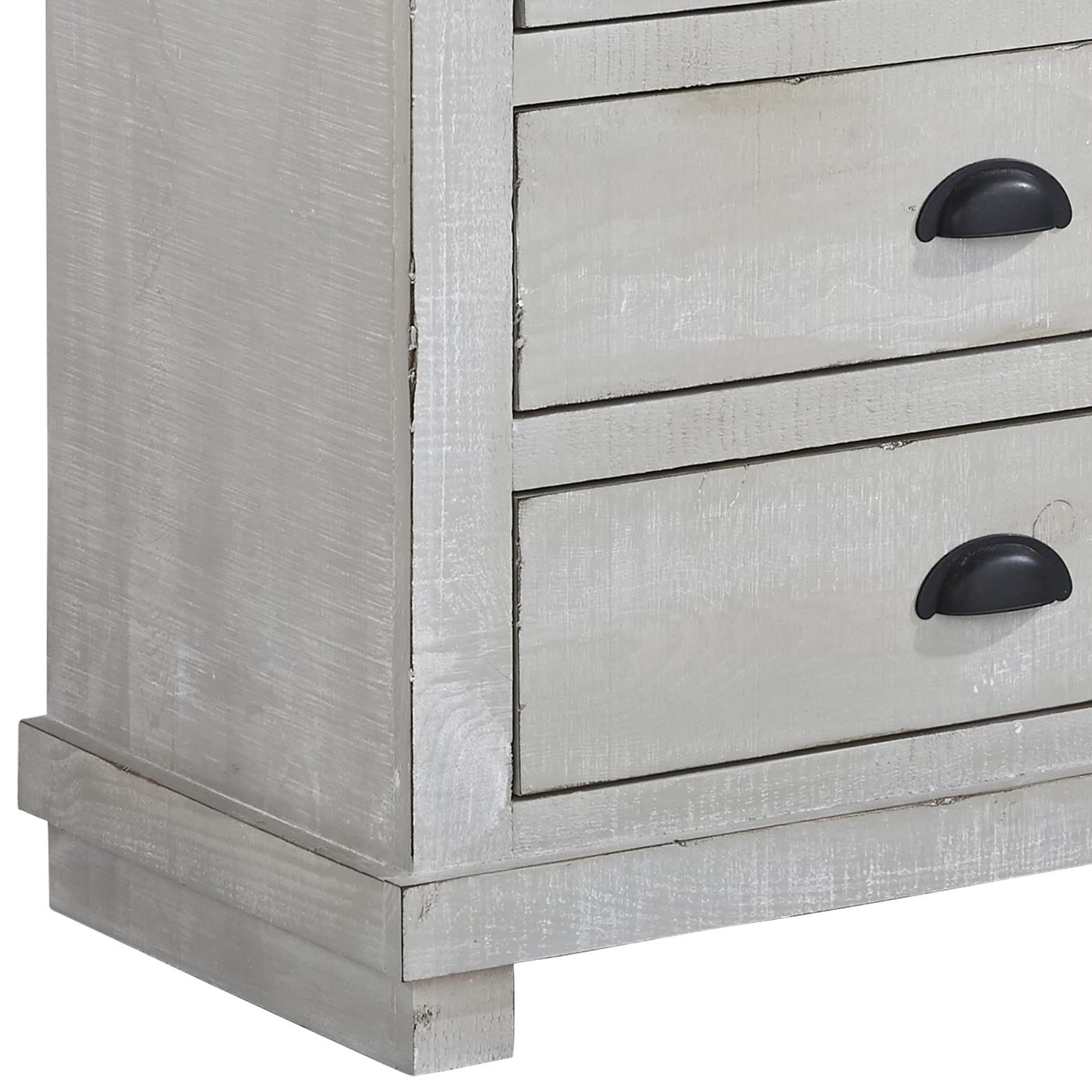 Progressive Willow Nightstand - Modern Grey Bedside Table with Storage Drawer | Perfect for Bedroom, Guest Room, or Dorm Decor
