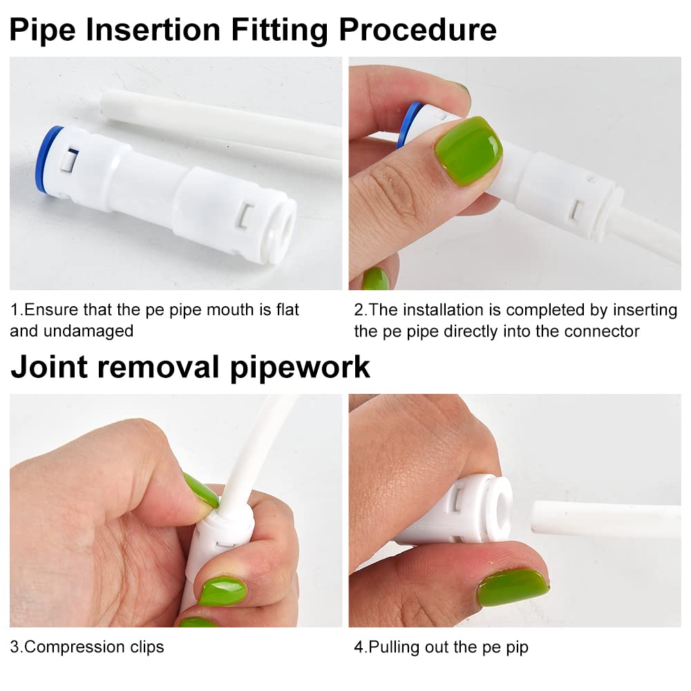 CGELE Refrigerator Water Line Kit - 1/4