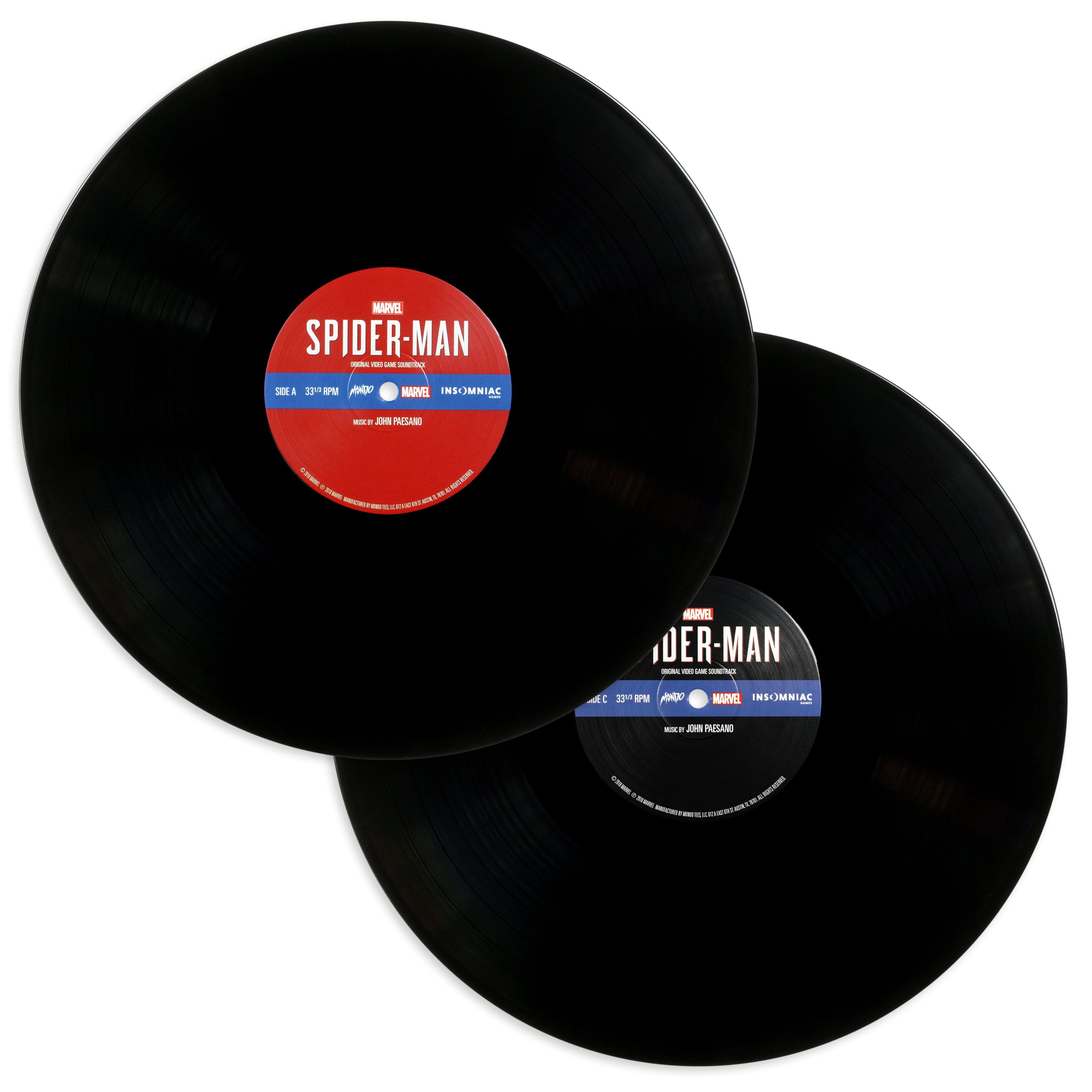 Marvel's Spider-Man Original Video Game Soundtrack 2XLP Vinyl Record - Collector's Edition for Gaming & Movie Fans - Perfect for Home Entertainment and Gift Giving
