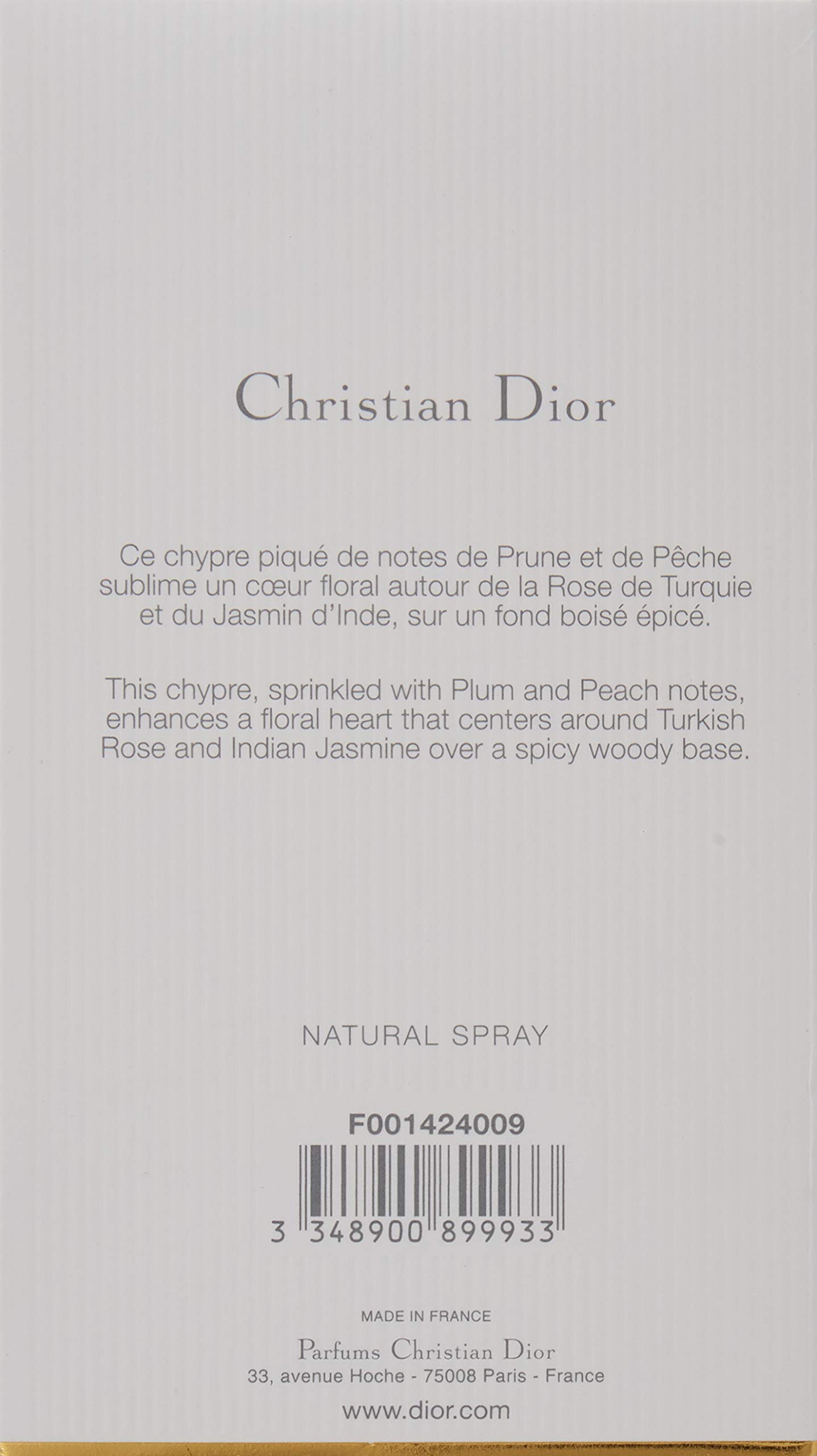 Dior Christian Diorama Women's Eau de Toilette Perfume Spray - 3.4 oz / 100ml - Floral Fruity Fragrance for Daily Wear & Special Occasions