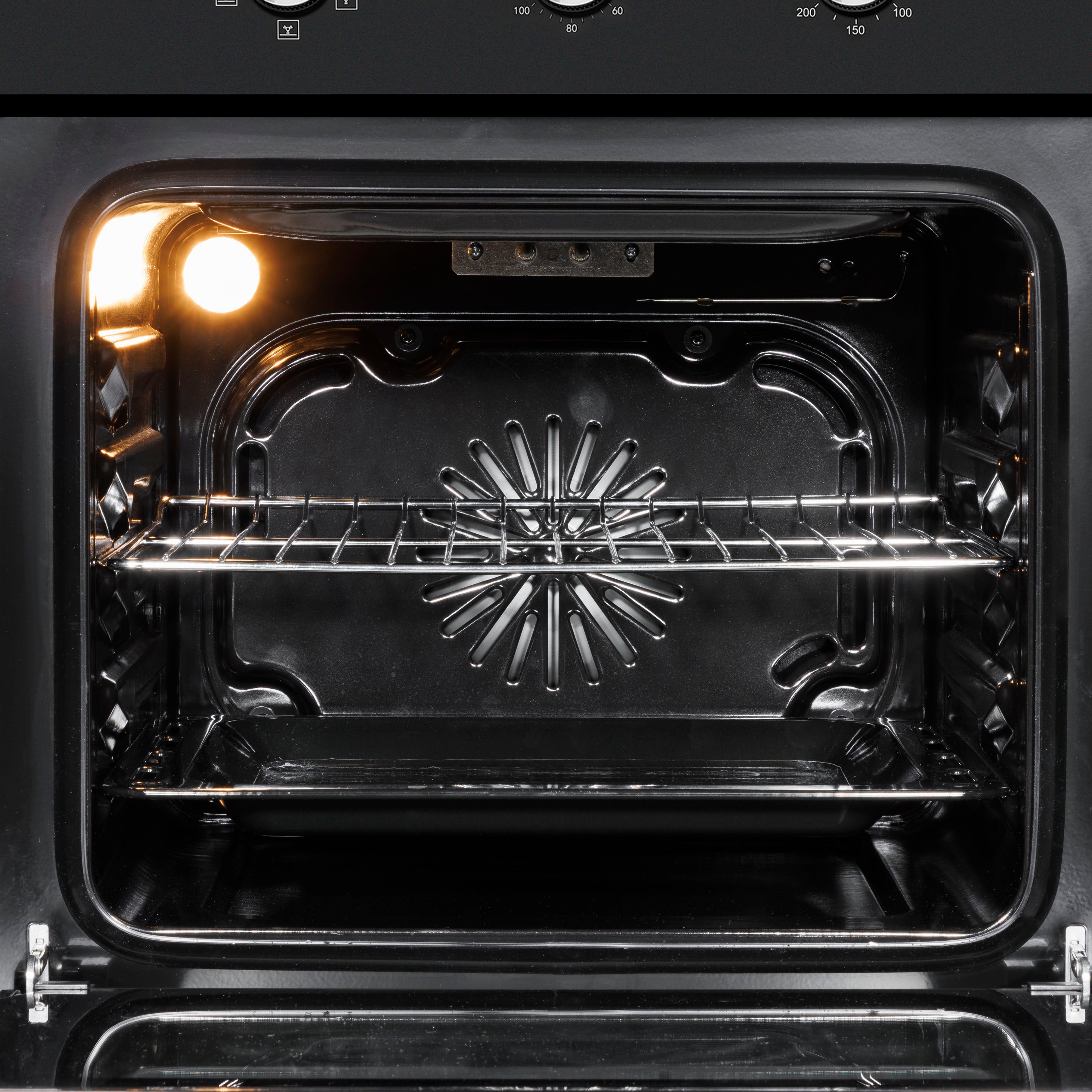 Baridi 60cm Built-In 5 Function Fan Assisted Electric Oven with Timer - 55L Capacity, Black (DH110) - Perfect for Baking, Roasting & Grilling in Modern Kitchens