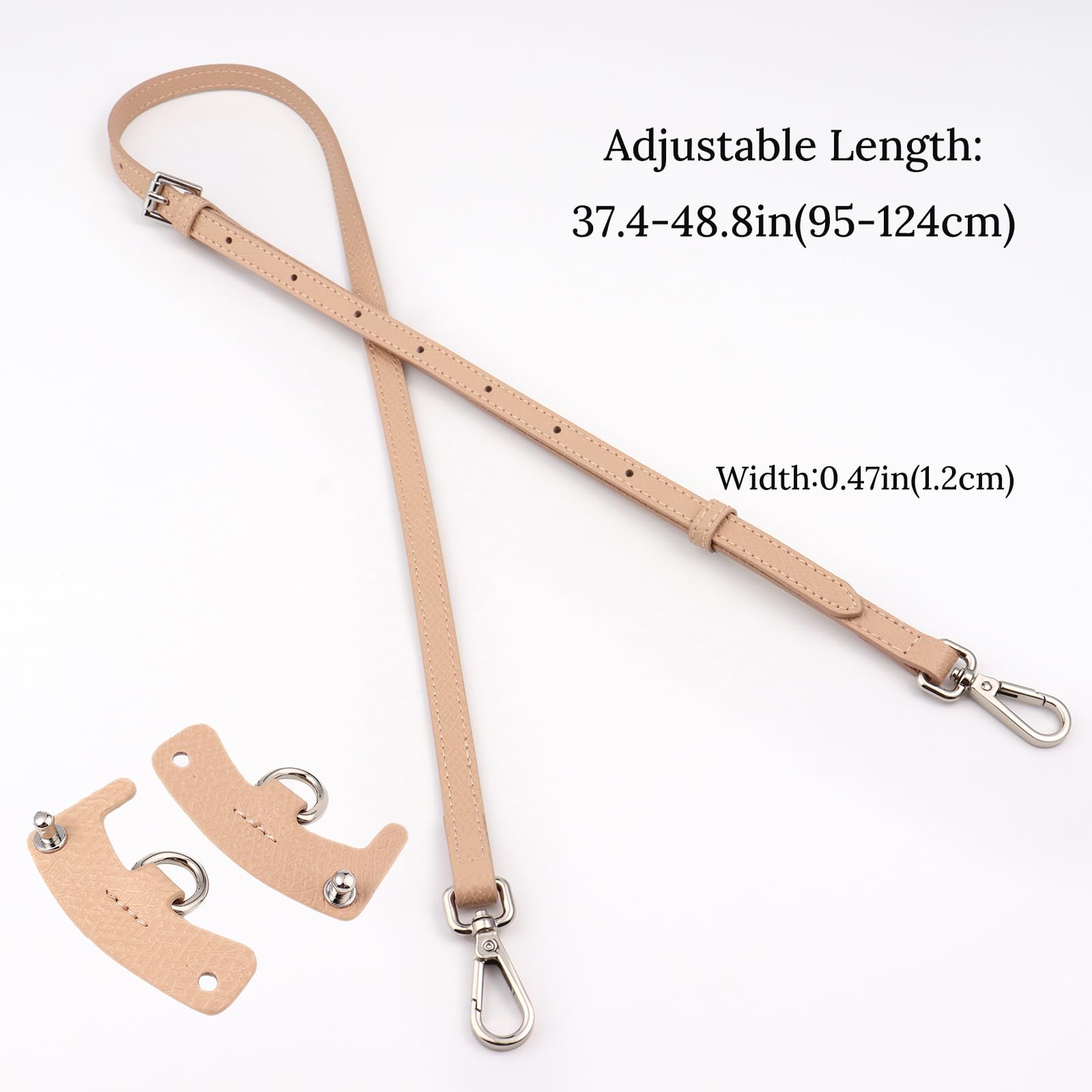 Genuine Leather Handbag Strap Replacement - Adjustable Crossbody & Shoulder Bag Strap for Women's Purses - Perfect for Everyday Use, Travel & Fashion Accessories