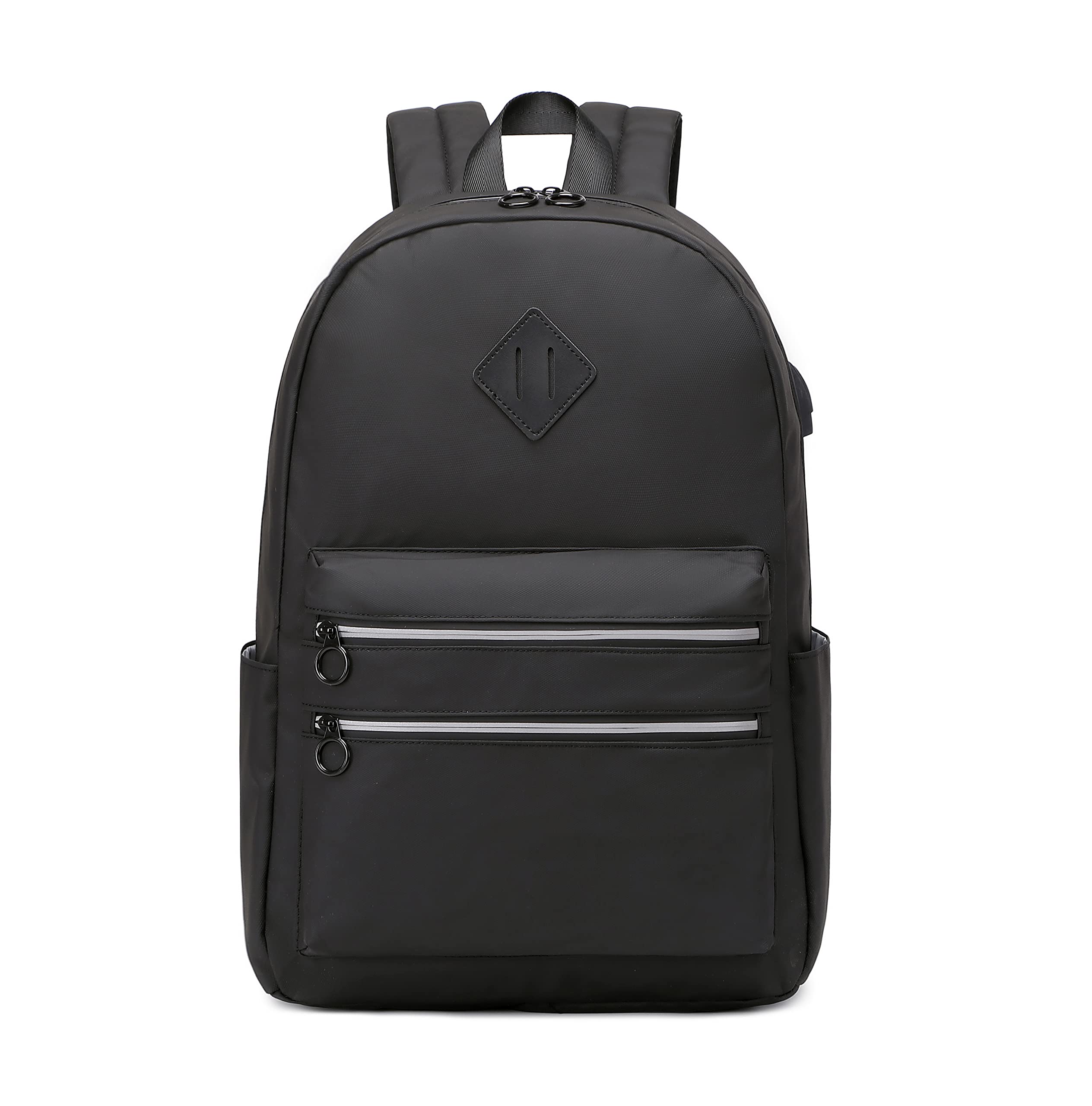Joymoze Waterproof School Backpack for Boys & Girls - Lightweight Durable Bookbag with Laptop Compartment - Perfect for College, Travel & Everyday Use (Black)