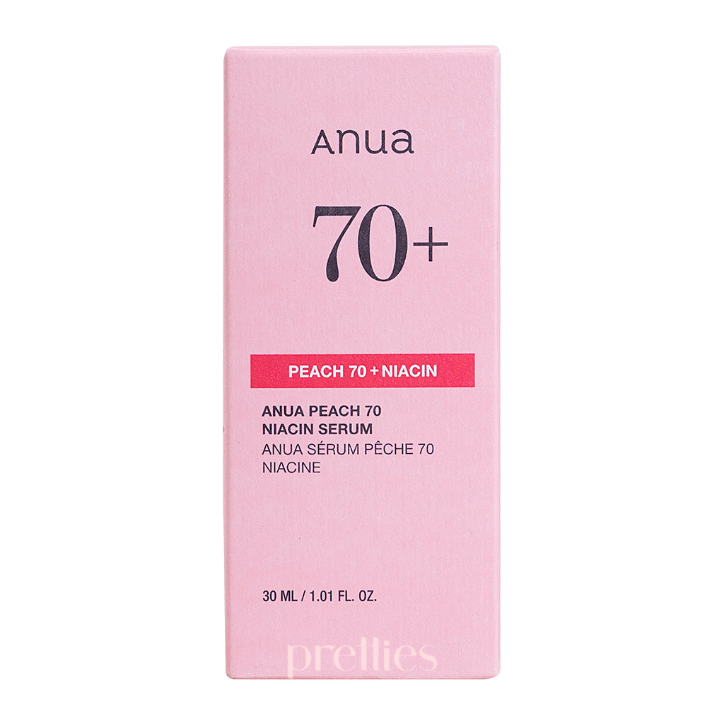 ANUA Peach 70% Niacinamide Serum 30ml - Brightening & Hydrating Face Treatment for Dark Spots & Uneven Skin Tone - Perfect for Daily Skincare Routine & Nighttime Use