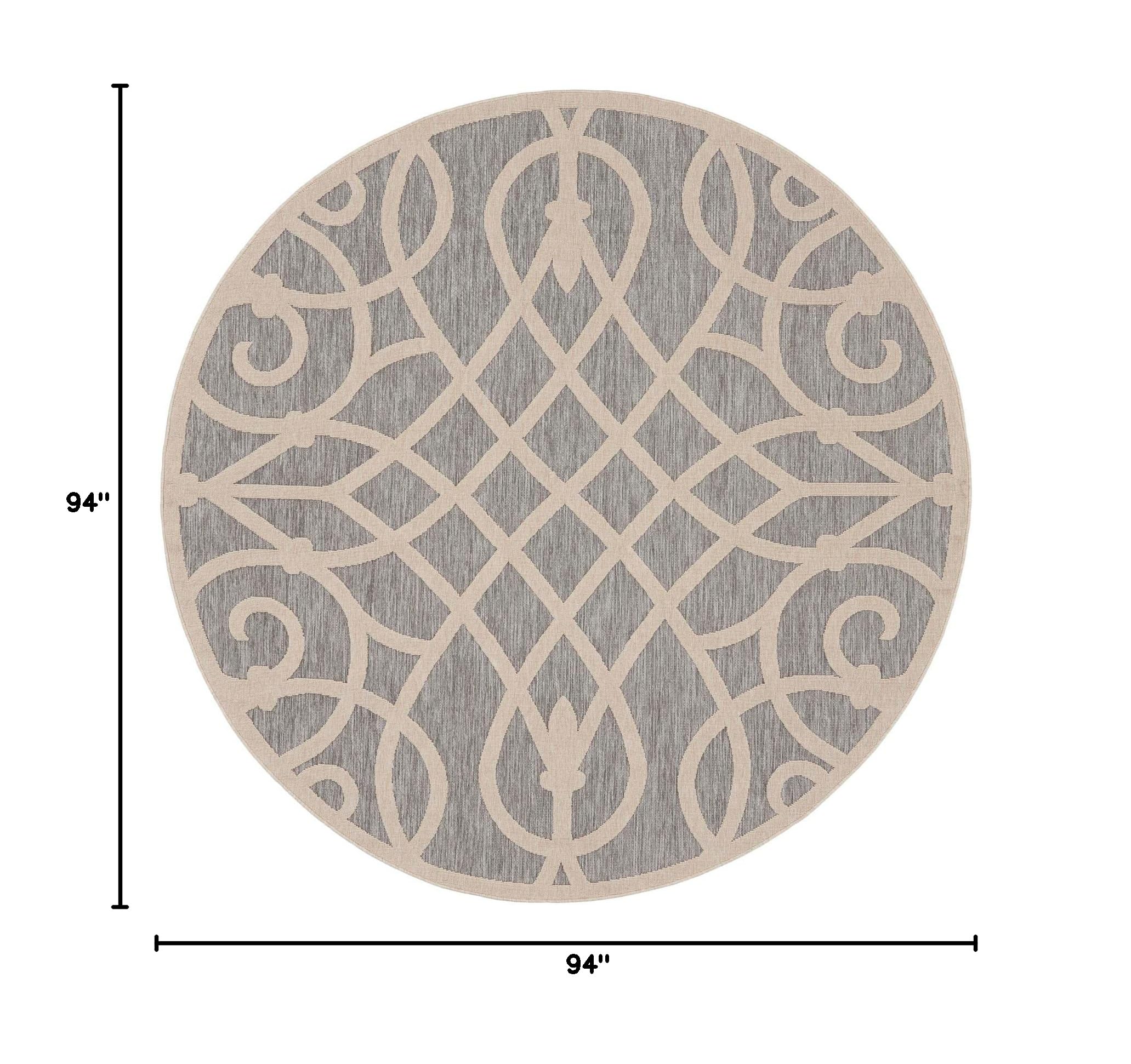Nourison Palamos Indoor/Outdoor Round Area Rug - 7'10
