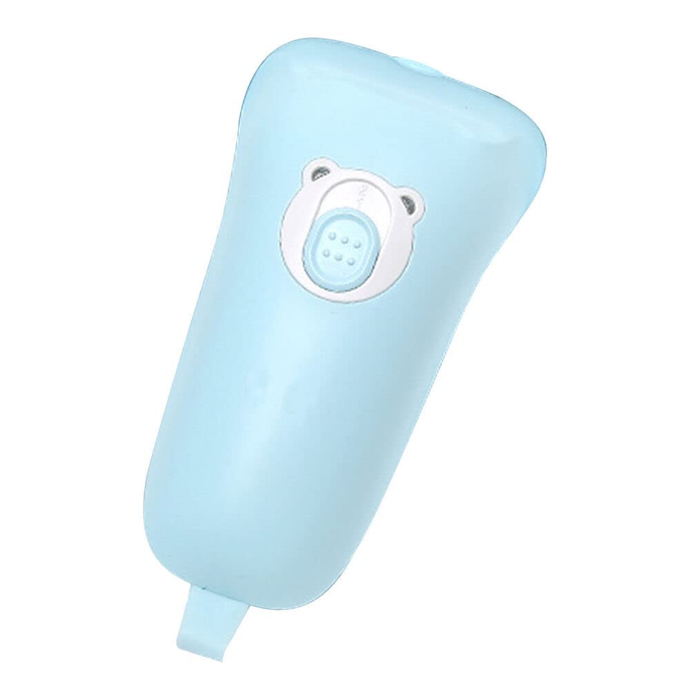Electric Nail Clipper for Adults & Babies - Safe Rechargeable Nail Trimmer with LED Light for Manicure Pedicure - Gentle Nail Care Tool (Blue) | Perfect for Home Travel & Newborn Grooming