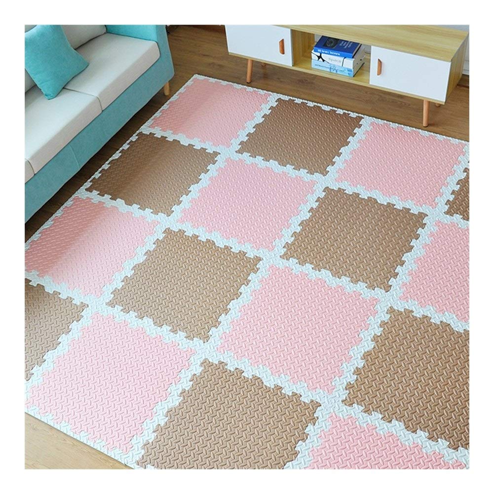 XSDAA Interlocking Foam Floor Mats - Seamless Design, Waterproof & Odorless, Non-Slip Play Mats for Kids, Living Room, School Gym - Bright Colors for Safety & Fun