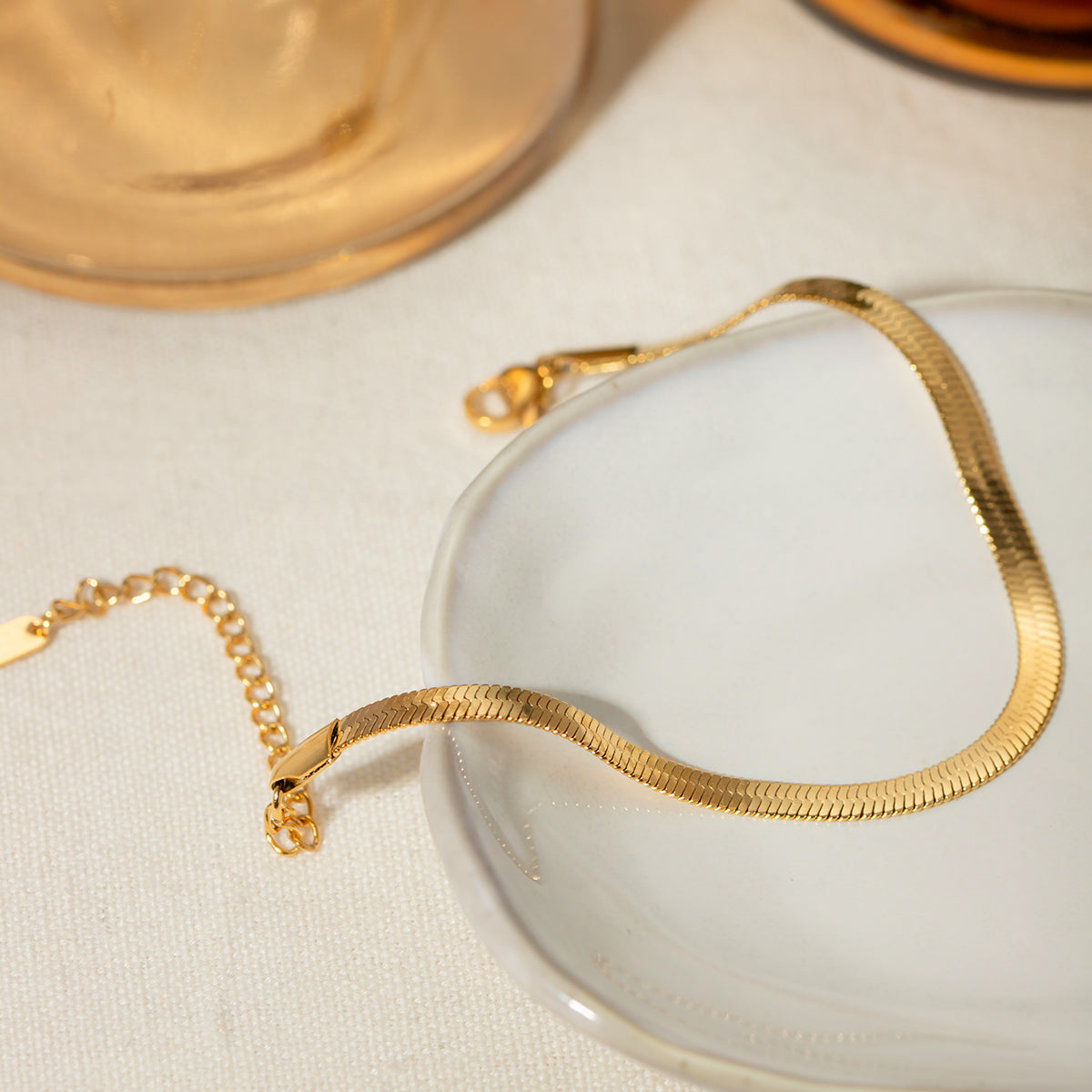 18K Gold Plated Ankle Bracelet for Women - Elegant Adjustable Chain Foot Jewelry - Perfect for Beach, Wedding & Boho Fashion Accessories