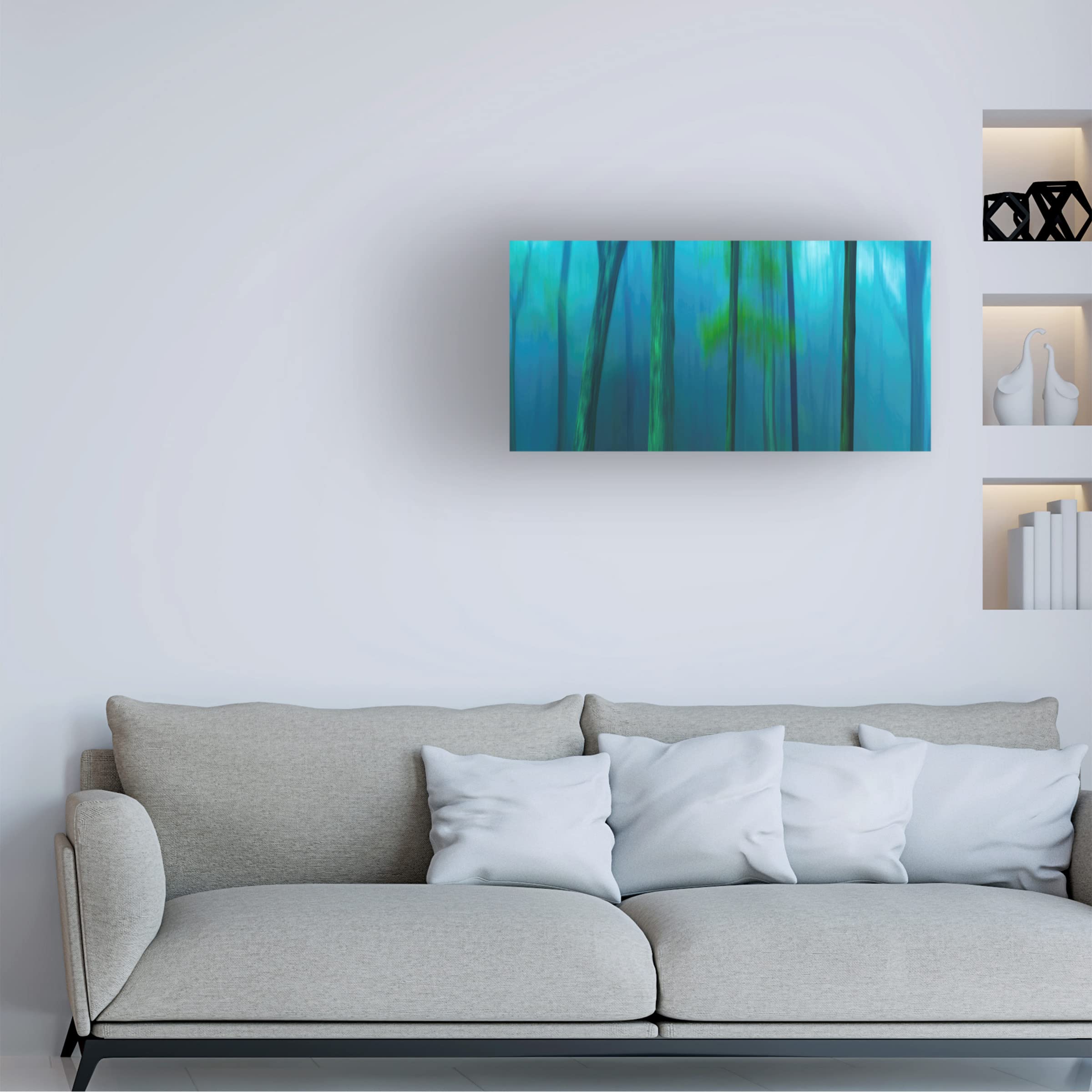 Trademark Fine Art 'Harriman Woods V' Canvas Wall Art by James McLoughlin - Nature Landscape Painting for Living Room, Bedroom & Office Decor