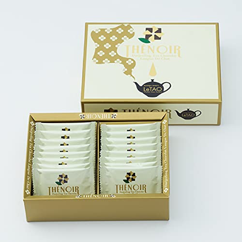 LeTAO THENOIR Chocolate Biscuit 16-Piece Gift Box - Premium Japanese Cookies for Gifting, Tea Time & Dessert Lovers