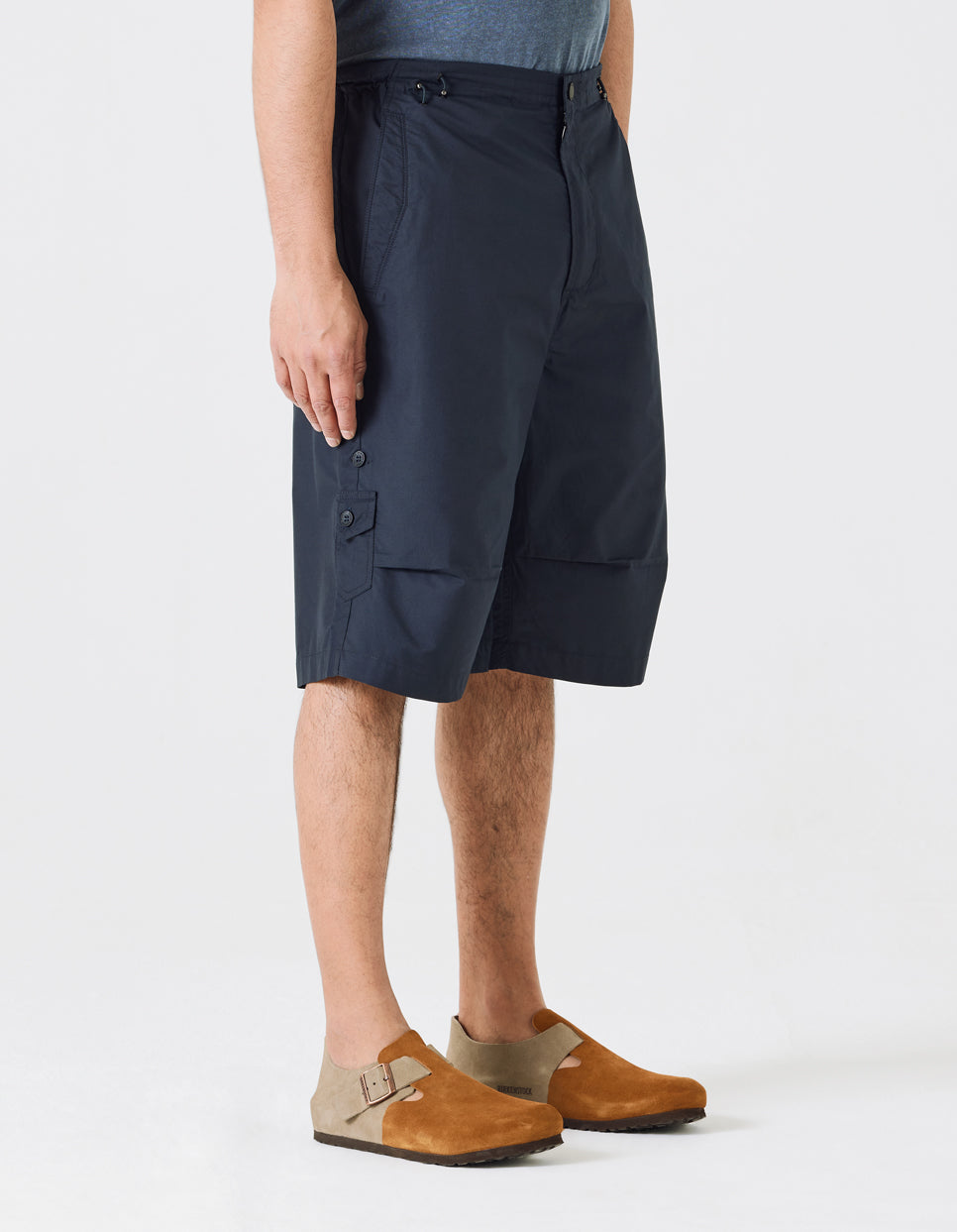 Original 4037 Loose Fit Snoshorts in Navy Blue - Comfortable Casual Shorts for Men, Perfect for Summer, Beach, and Outdoor Activities
