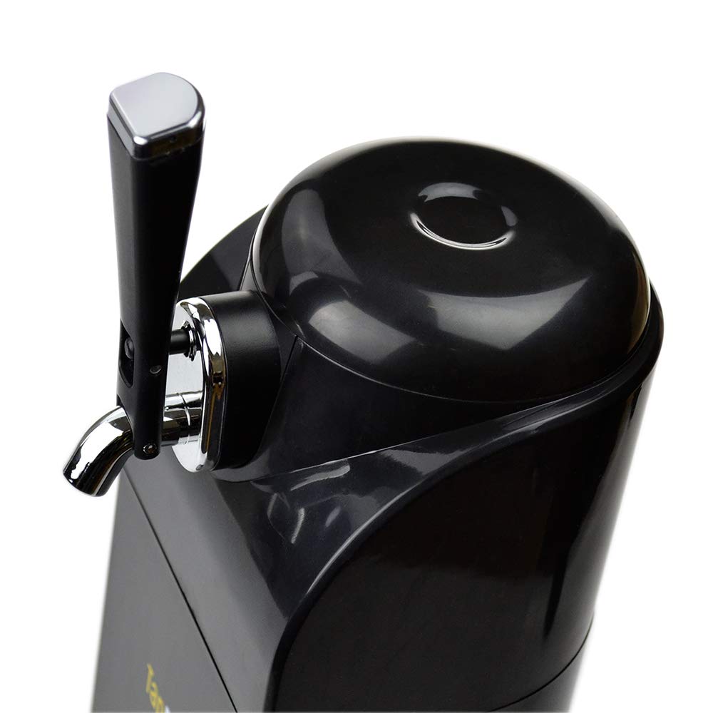 TD-1 TapDraft Beer Dispenser with Sonic Foam Generator - 40 oz Black Stainless Steel Home Draft System for Perfect Pouring | Ideal for Parties, BBQs & Home Bars
