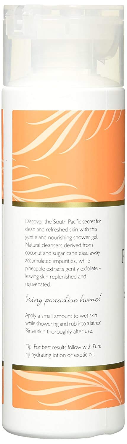 PURE FIJI Coconut Body Wash & Shower Gel - Moisturizing Body & Hair Wash with Natural Oils for Women & Men - All Skin Types - Mango Scent - 8.5 oz - Perfect for Daily Hydration & Relaxing Bath Time
