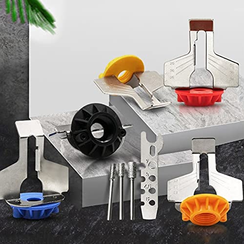 7050 MM Chainsaw Sharpener - Electric Grinder Accessories for Chainsaw Sawing Tools, Drill Rotary Accessories Set (V12, Random Color) - Perfect for Wood Cutting, Tree Trimming, and DIY Home Improvement Projects
